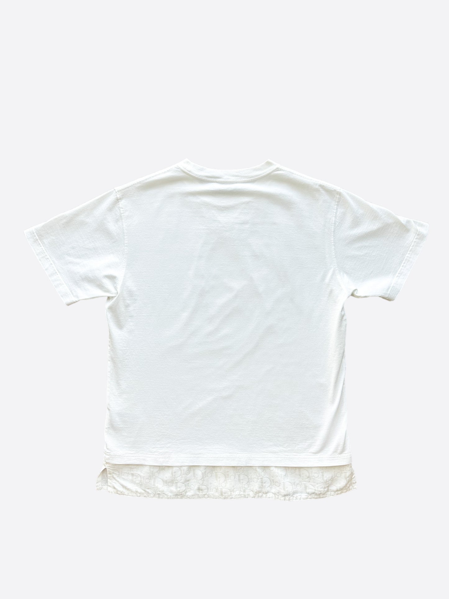 Dior White Oblique Layered T-Shirt