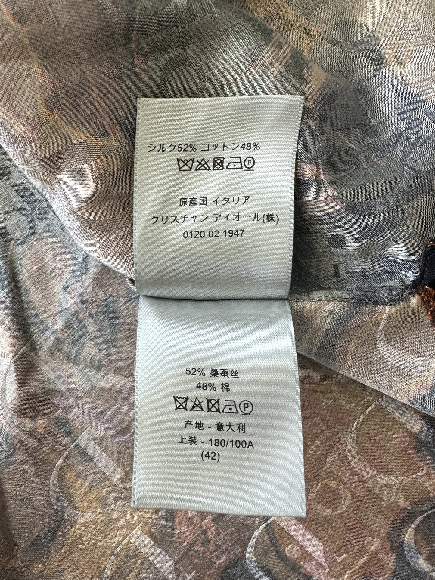 Dior Peter Doig Camouflage Oblique Button Up Shirt