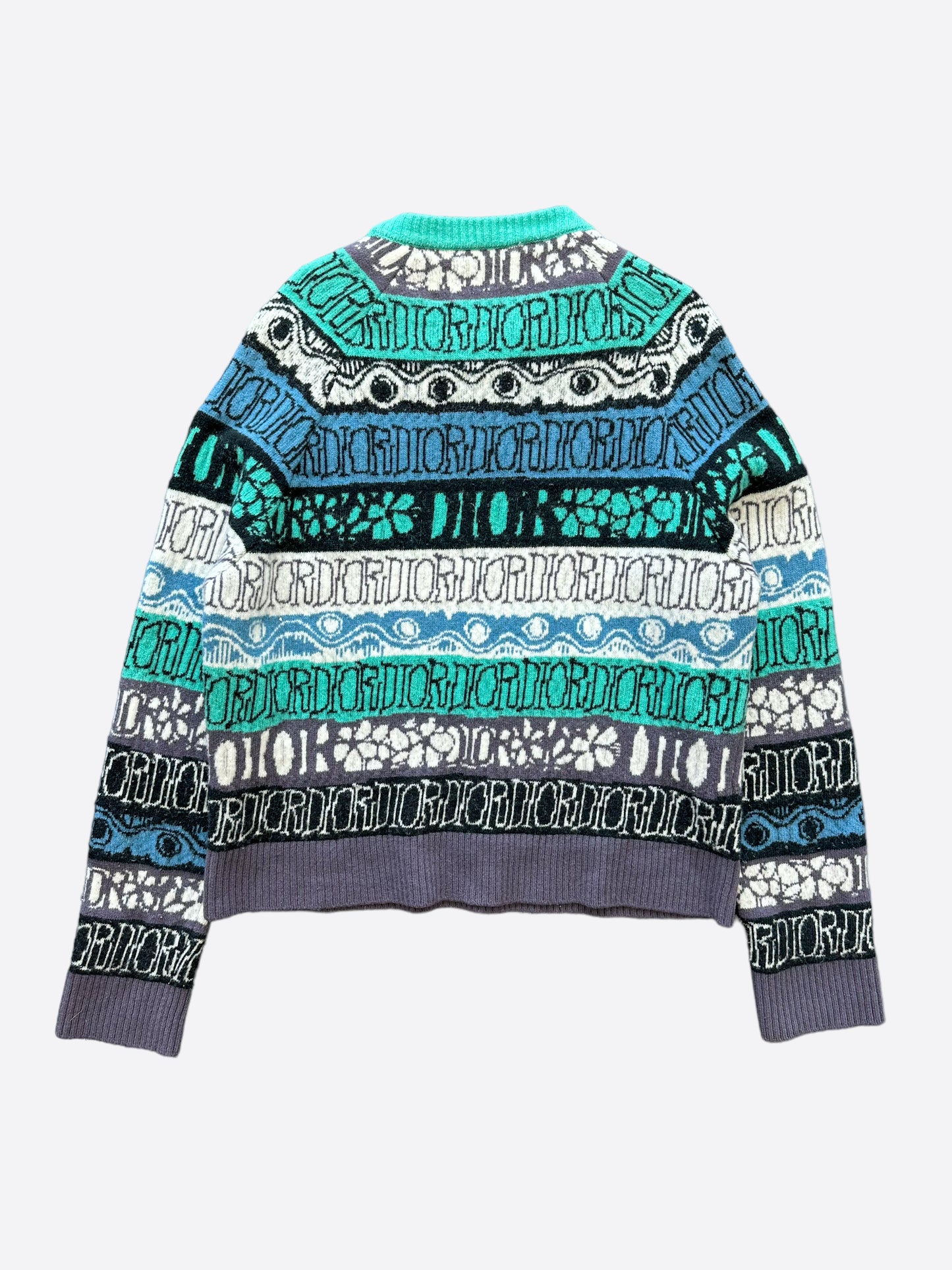 Dior Stussy Multicolor Knit Sweater