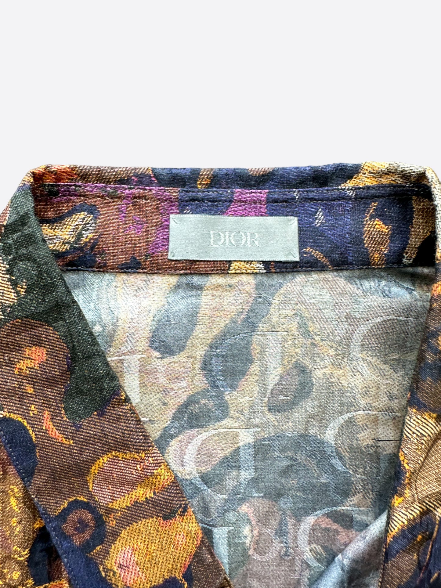 Dior Peter Doig Camouflage Oblique Button Up Shirt