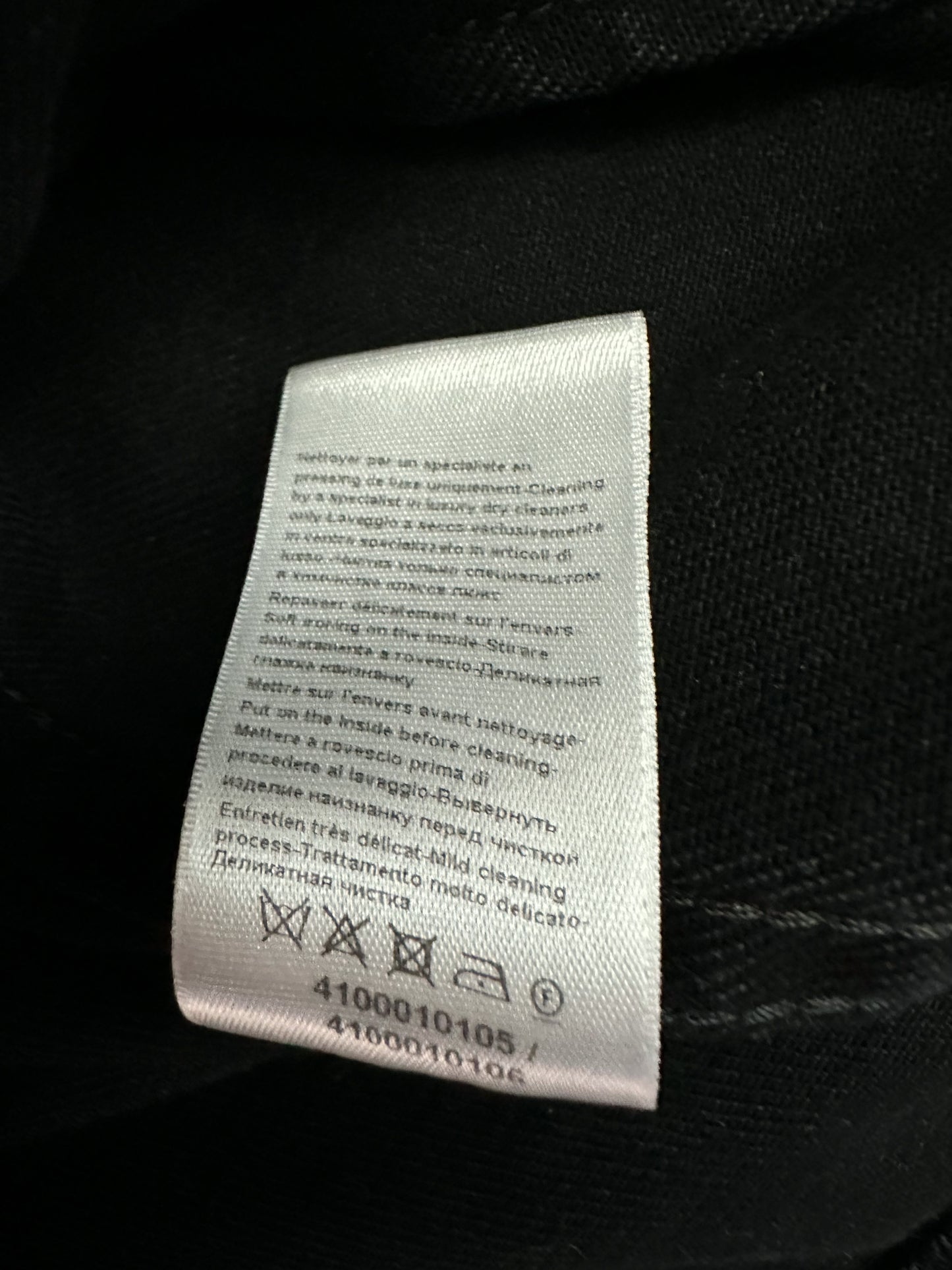 Gallery Dept Lanvin Black Oil Stain Denim Jacket