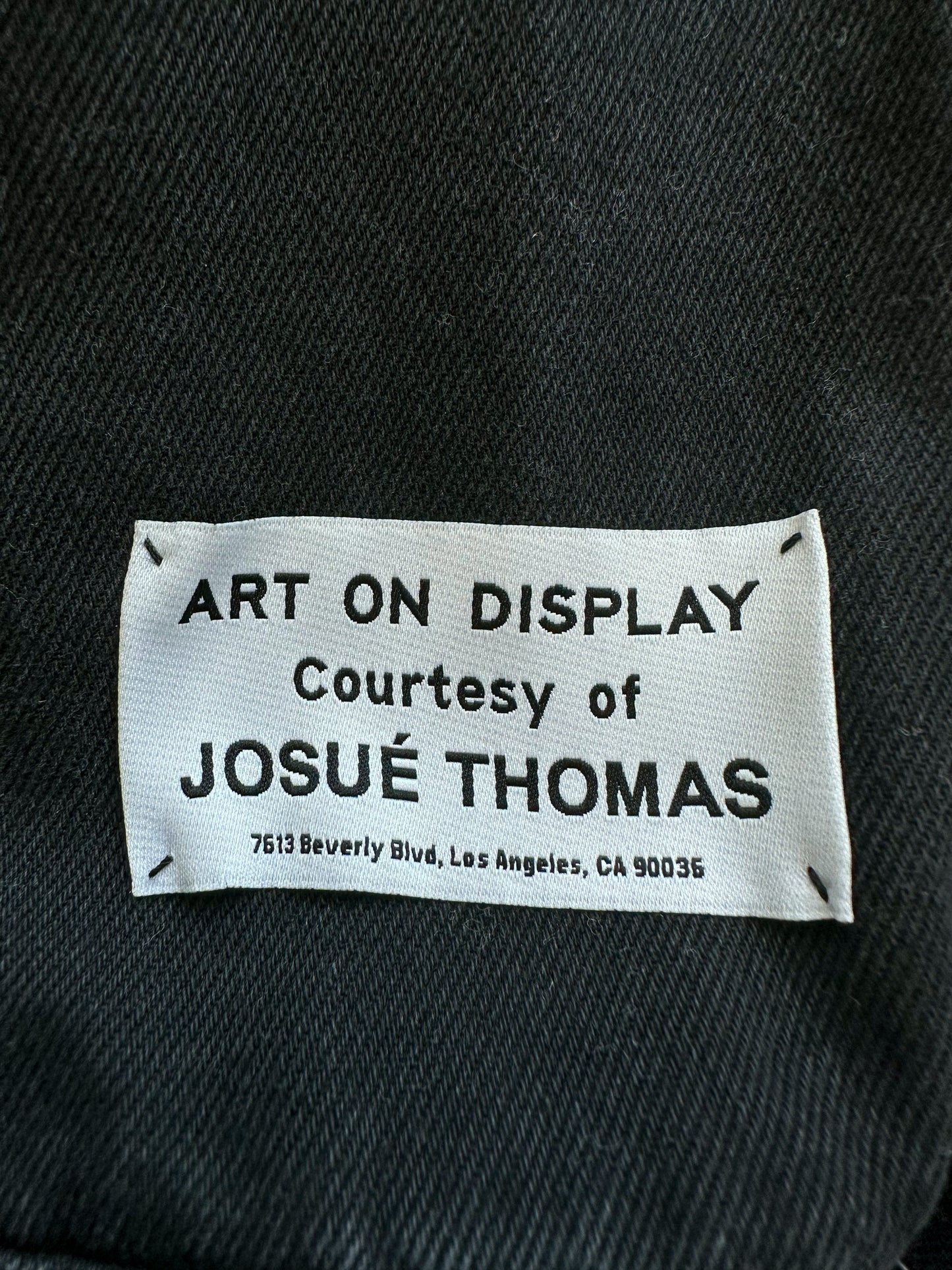 Gallery Dept Lanvin Black Oil Stain Denim Jacket