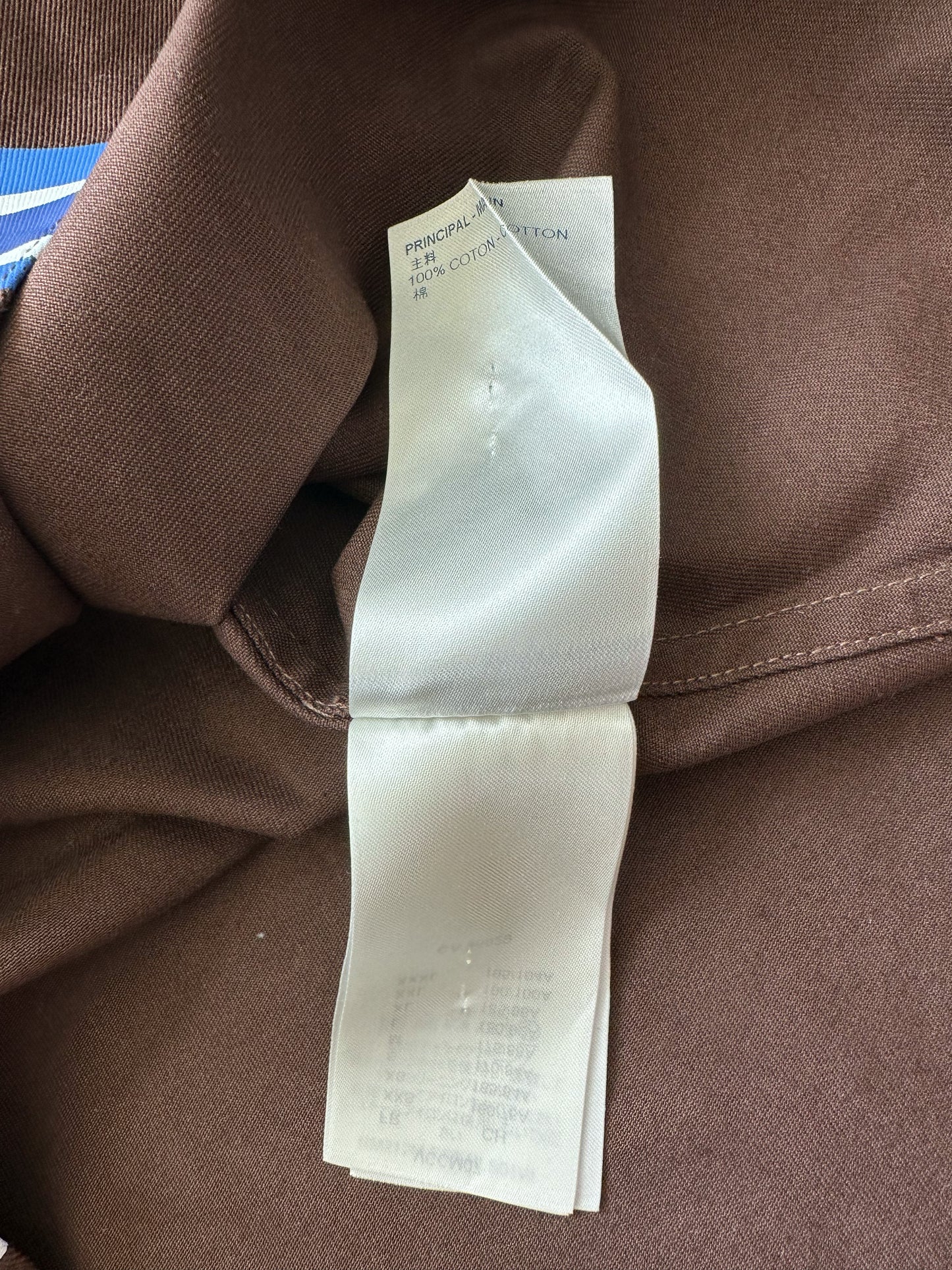 Louis Vuitton NBA Brown Multicolor Letters Button Up Shirt