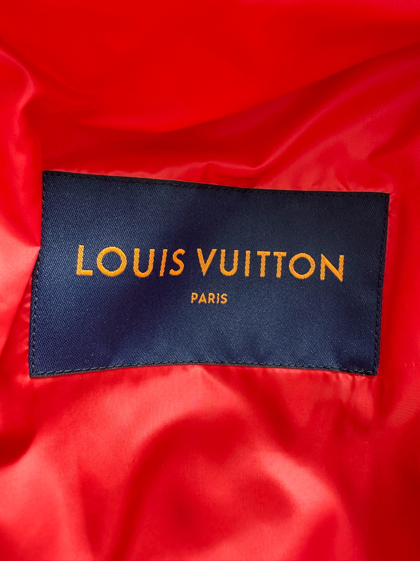 Louis Vuitton Red Flower Monogram Puffer Jacket
