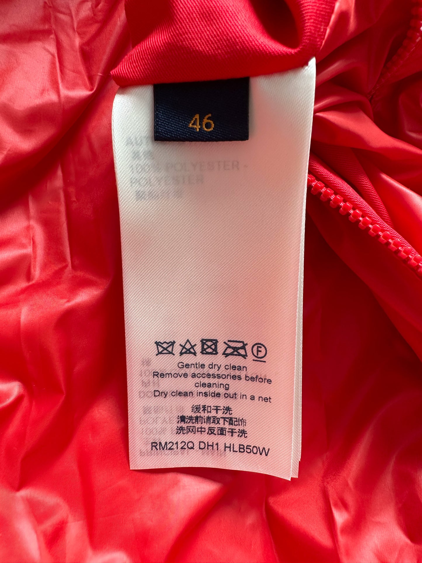 Louis Vuitton Red Flower Monogram Puffer Jacket