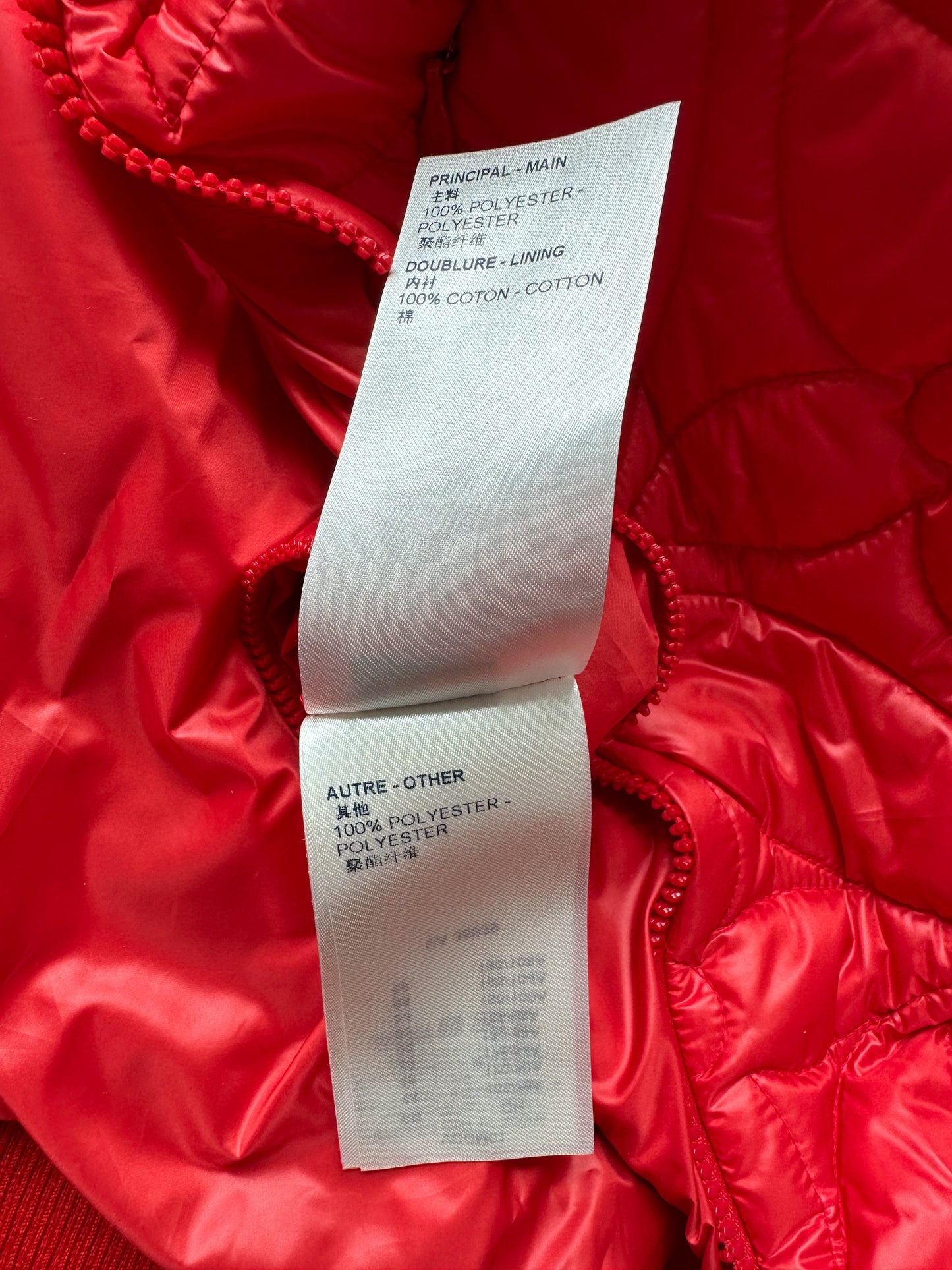 Louis Vuitton Red Flower Monogram Puffer Jacket