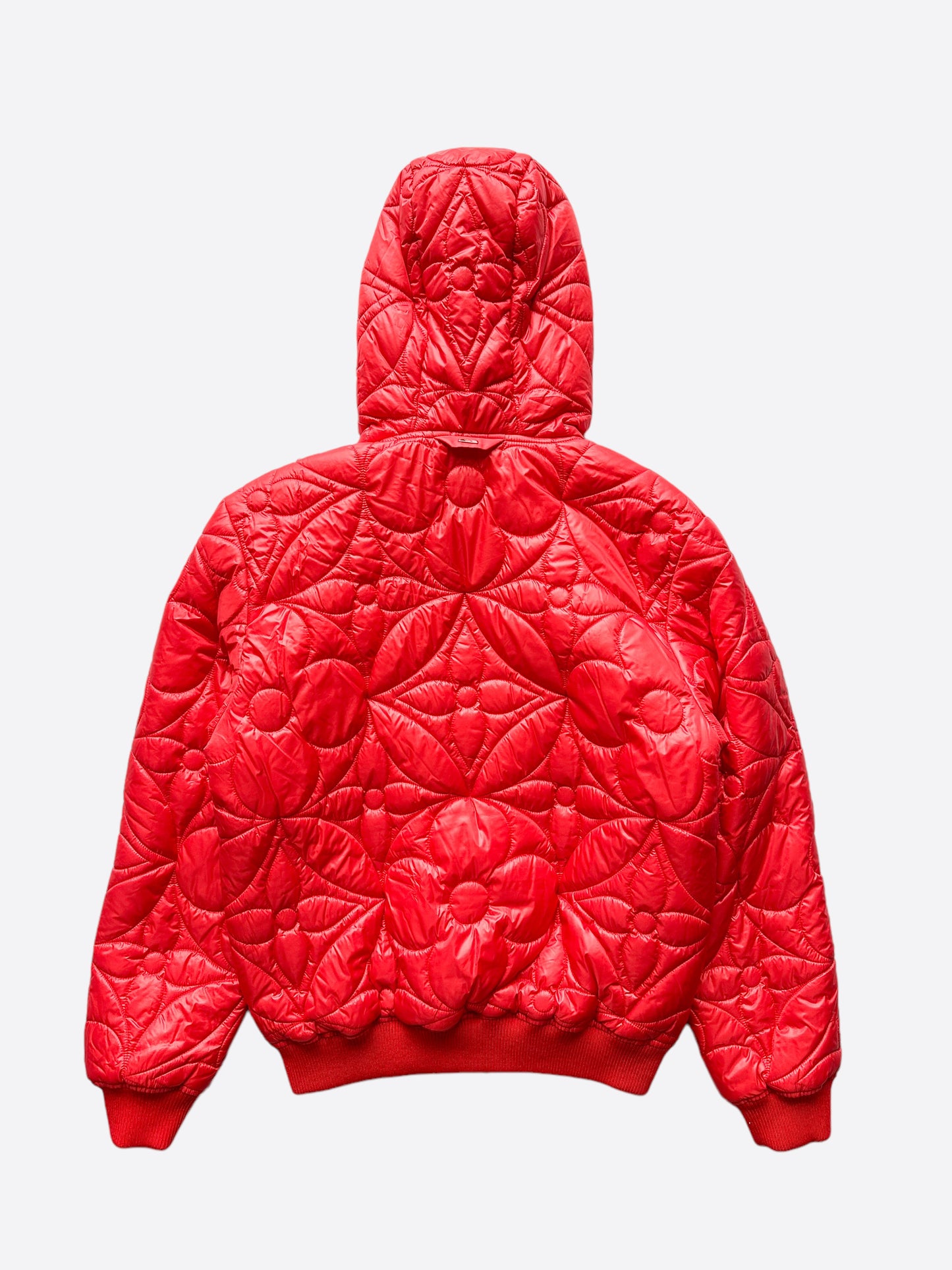 Louis Vuitton Red Flower Monogram Puffer Jacket