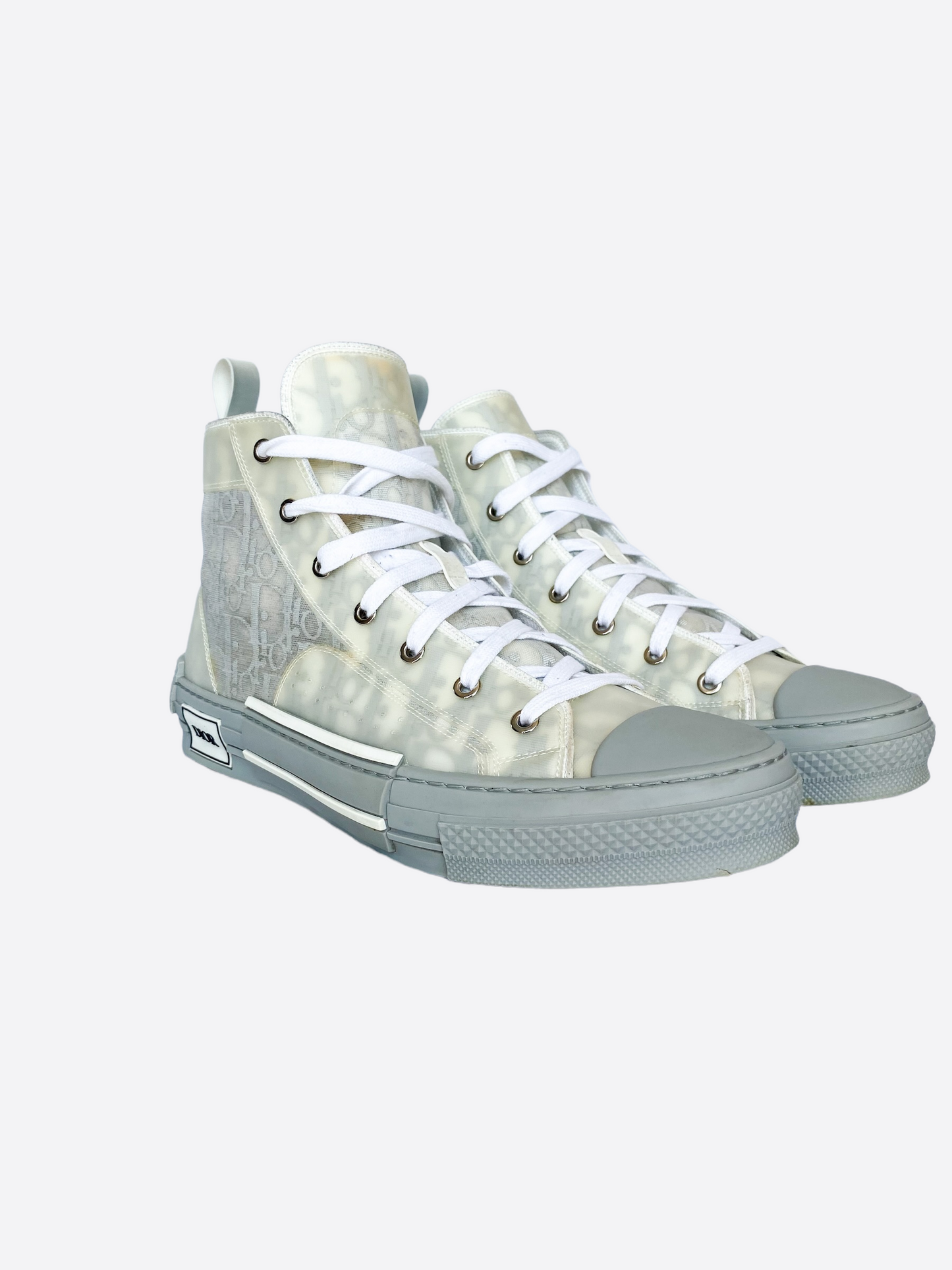 Dior Oblique Grey B23 High Top Sneaker
