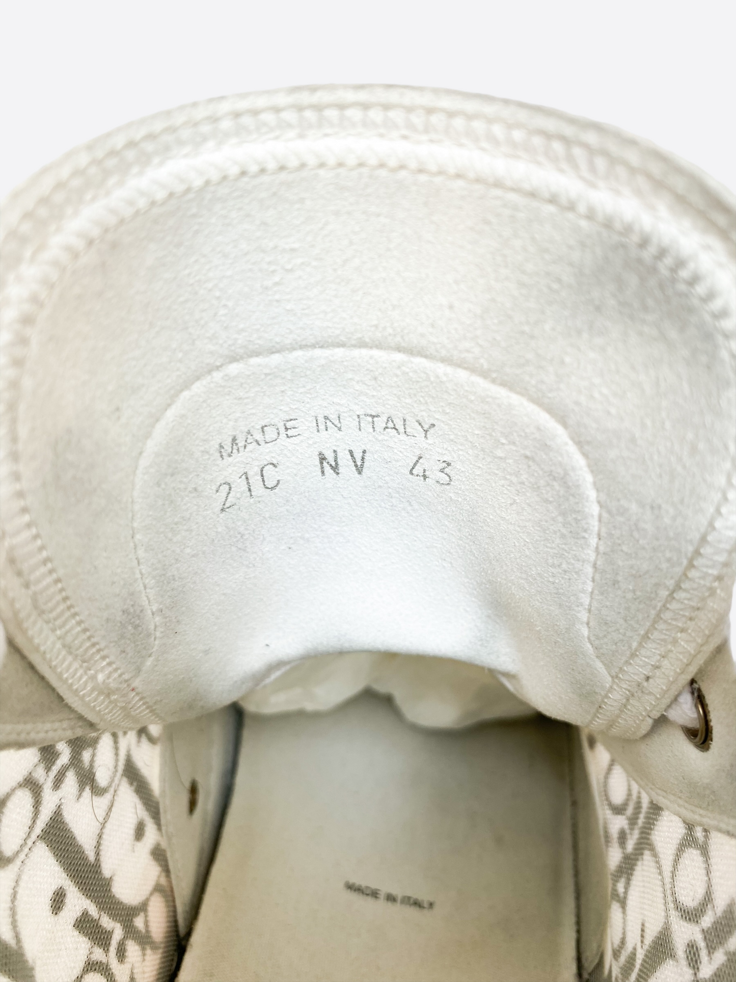 Dior Oblique Grey B23 High Top Sneaker