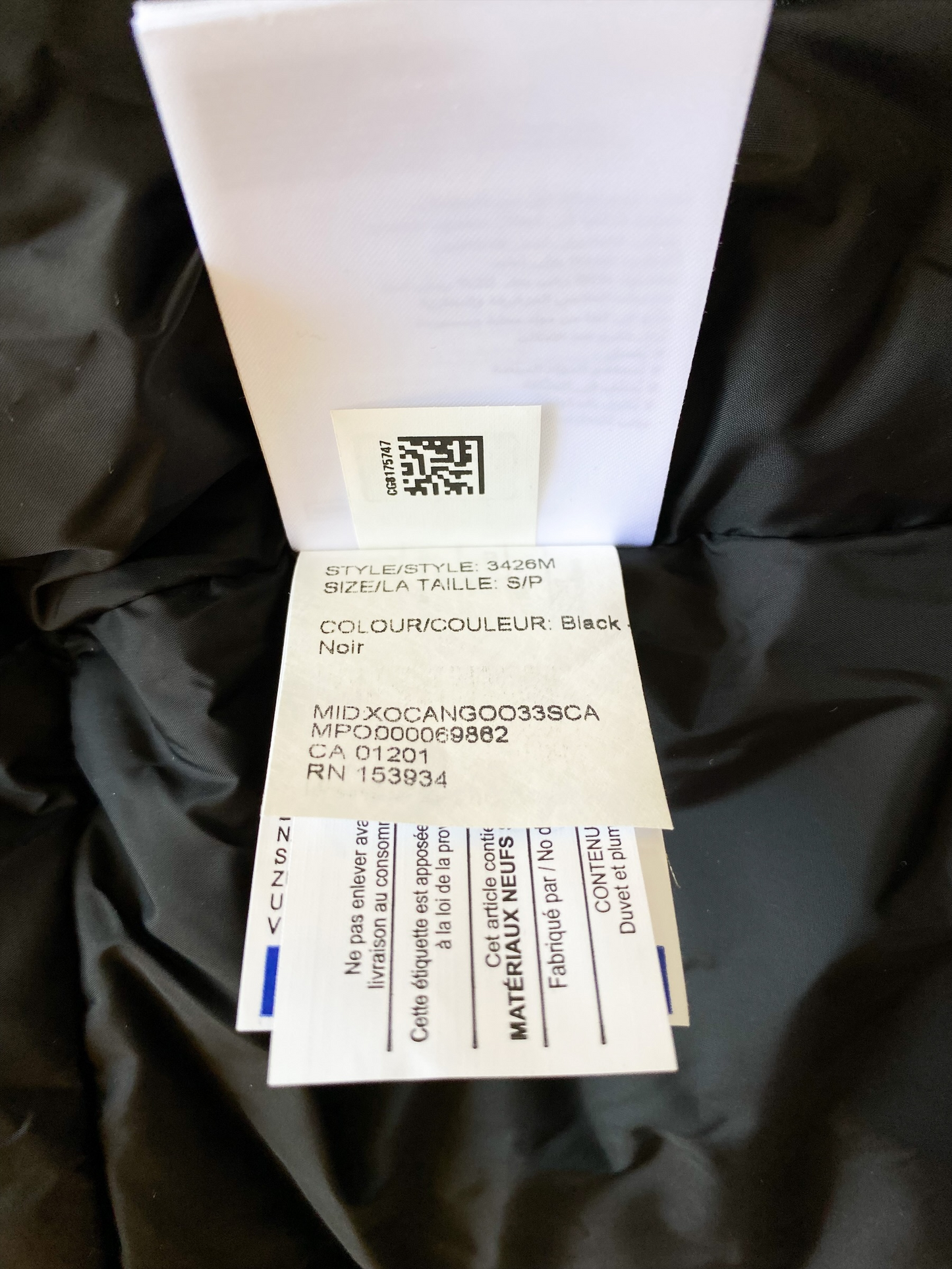 Canada Goose Black Chateau Men's Jacket