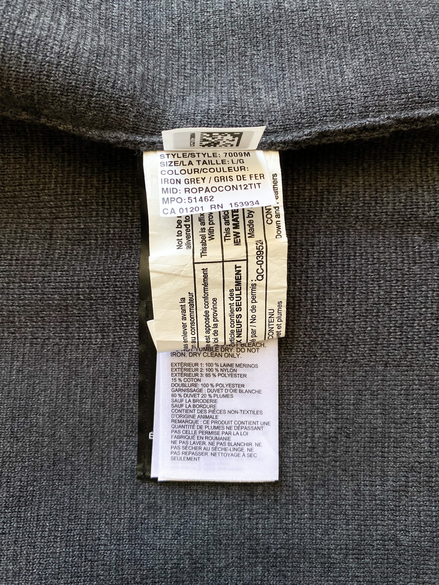 Canada Goose Iron Grey Hybridge Men's Anorak