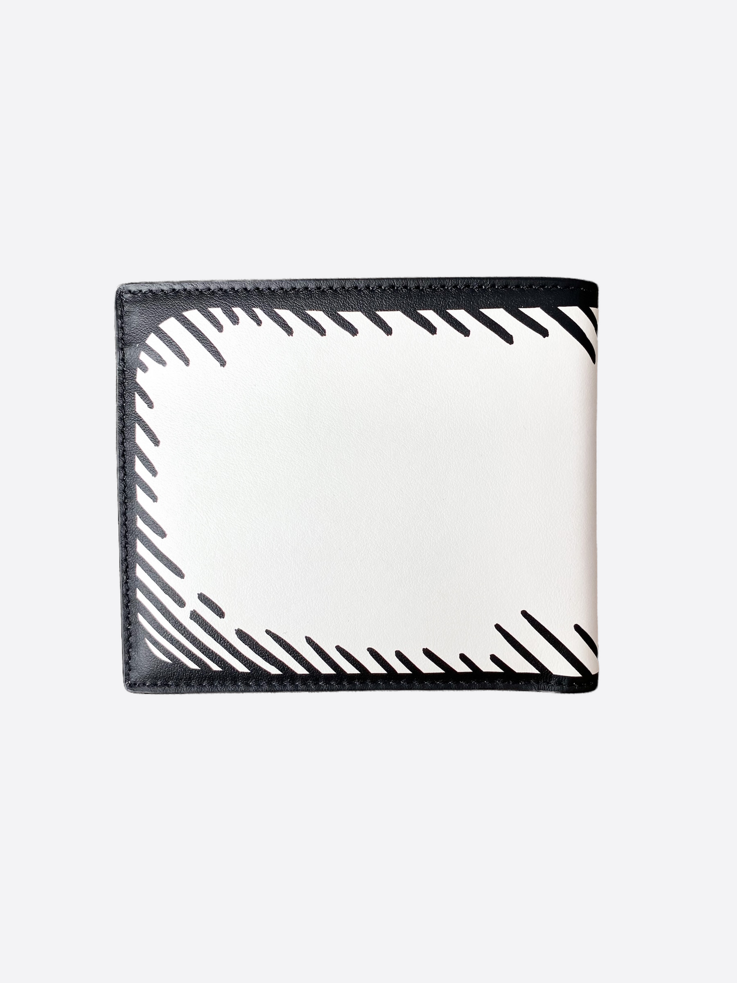 Fendi Black & White Striped Wallet