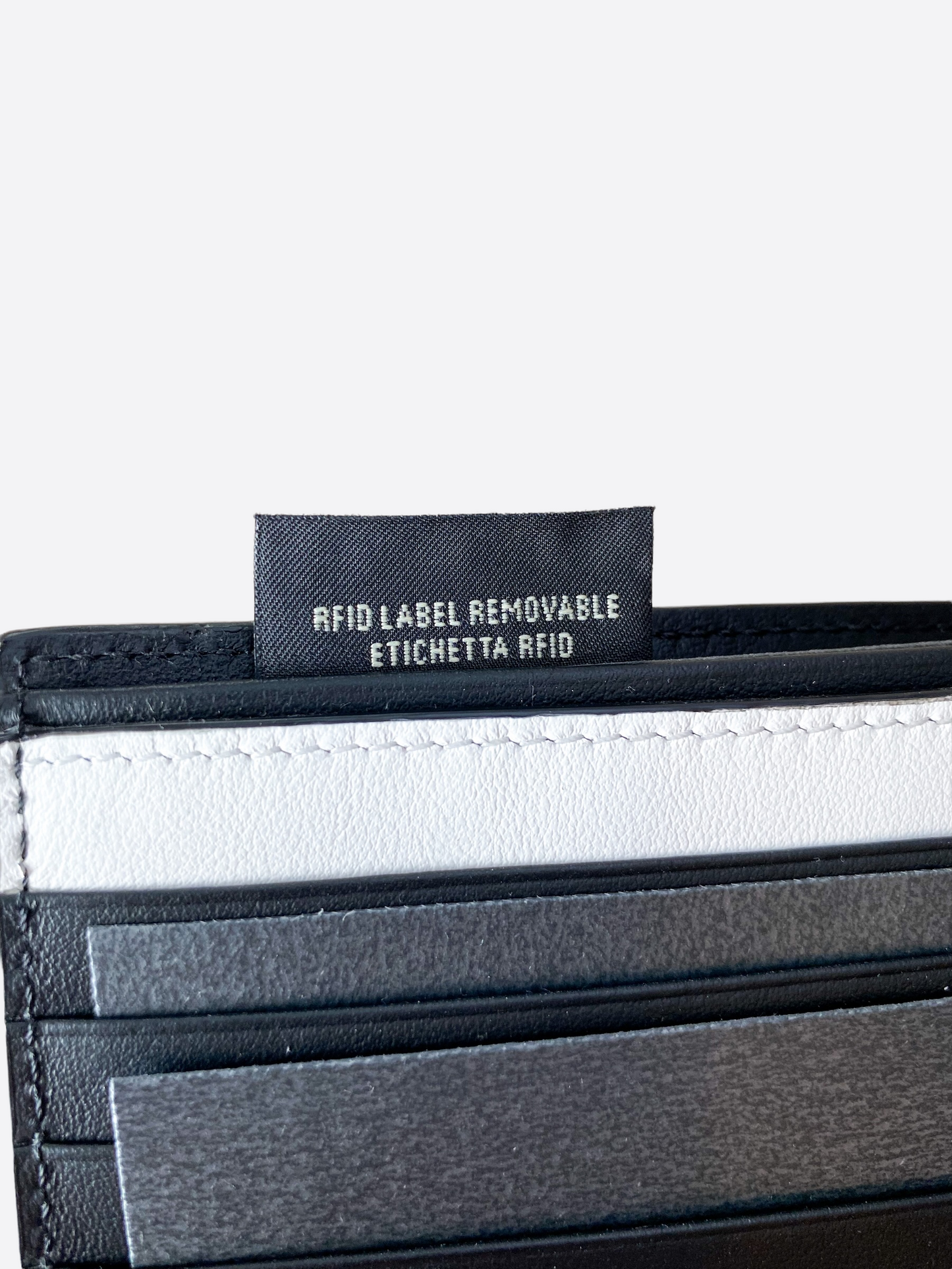 Fendi Black & White Striped Wallet