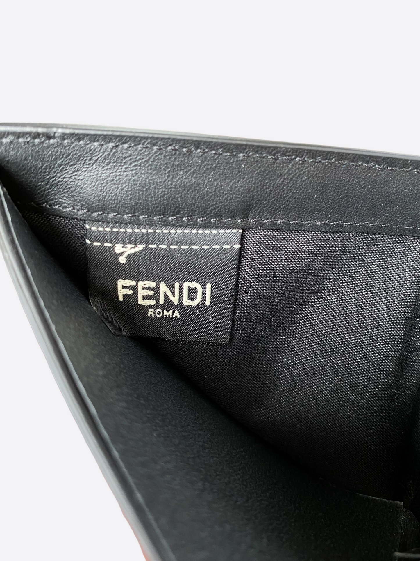 Fendi Black & White Striped Wallet
