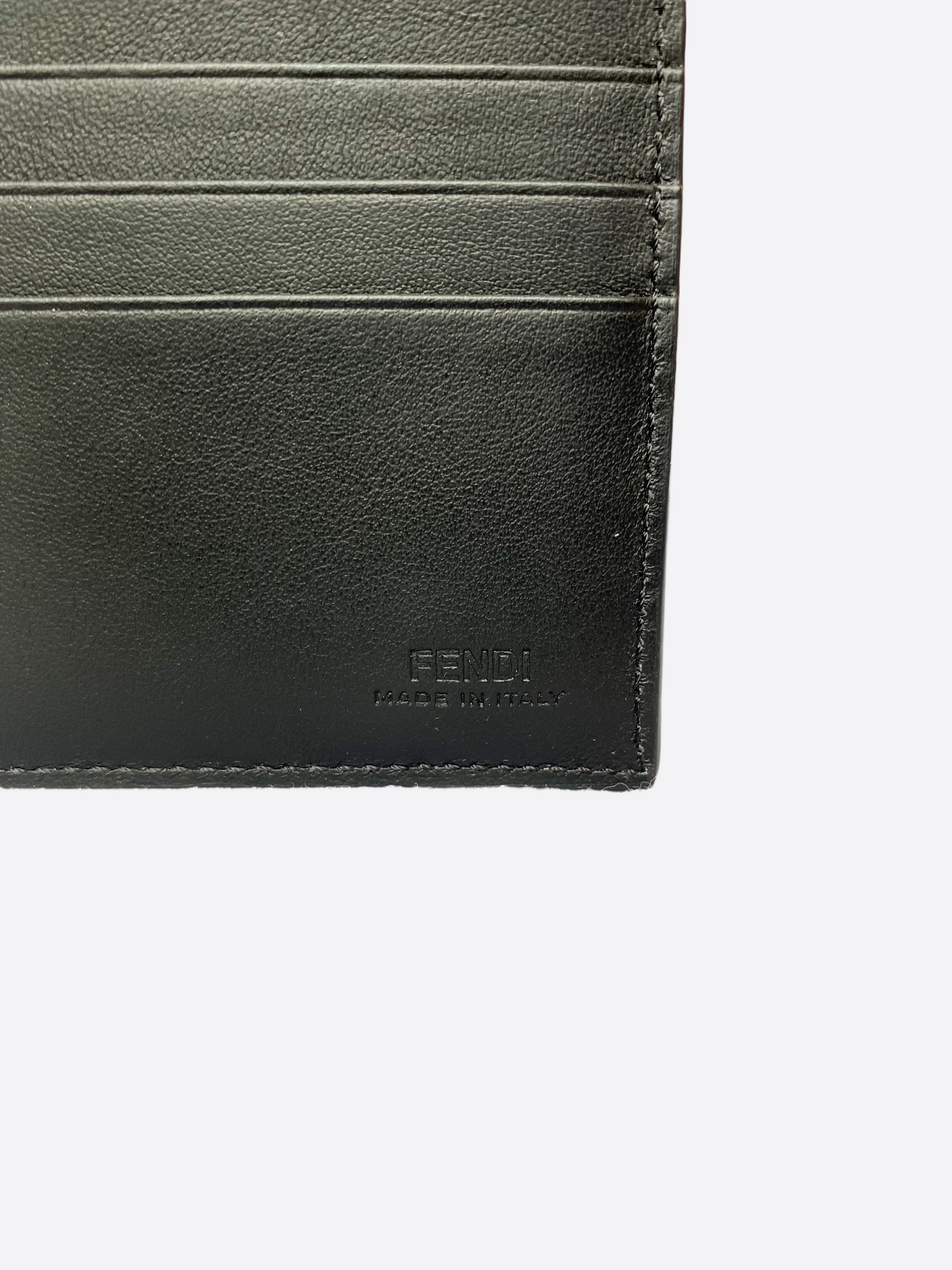 Fendi Black & White Striped Wallet