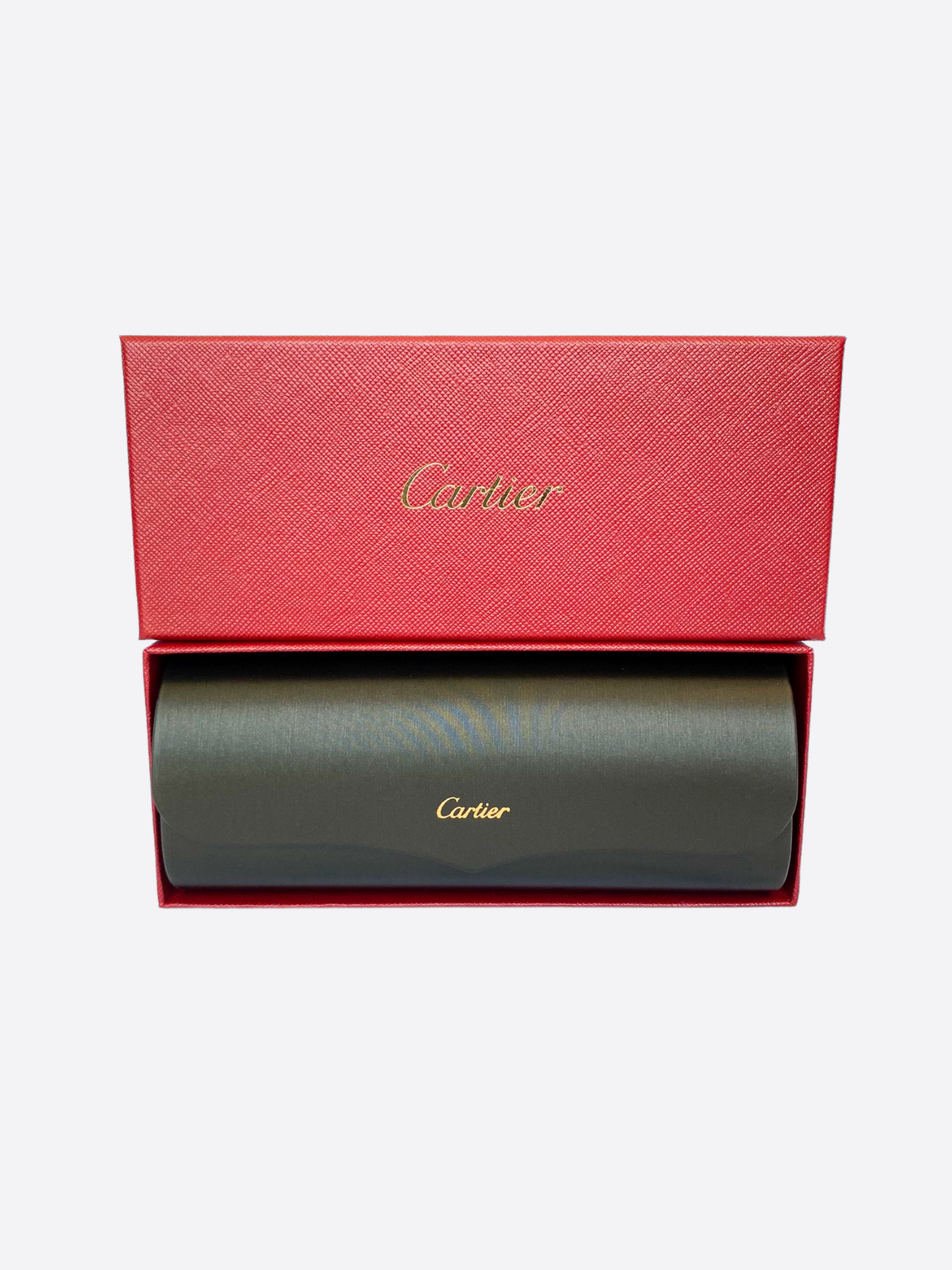 Cartier Yellow Lens Gold Metal Sunglasses