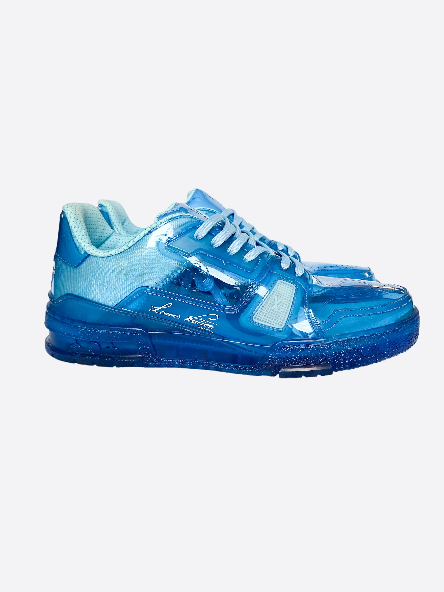 Louis Vuitton Blue Transparent Trainers – Savonches