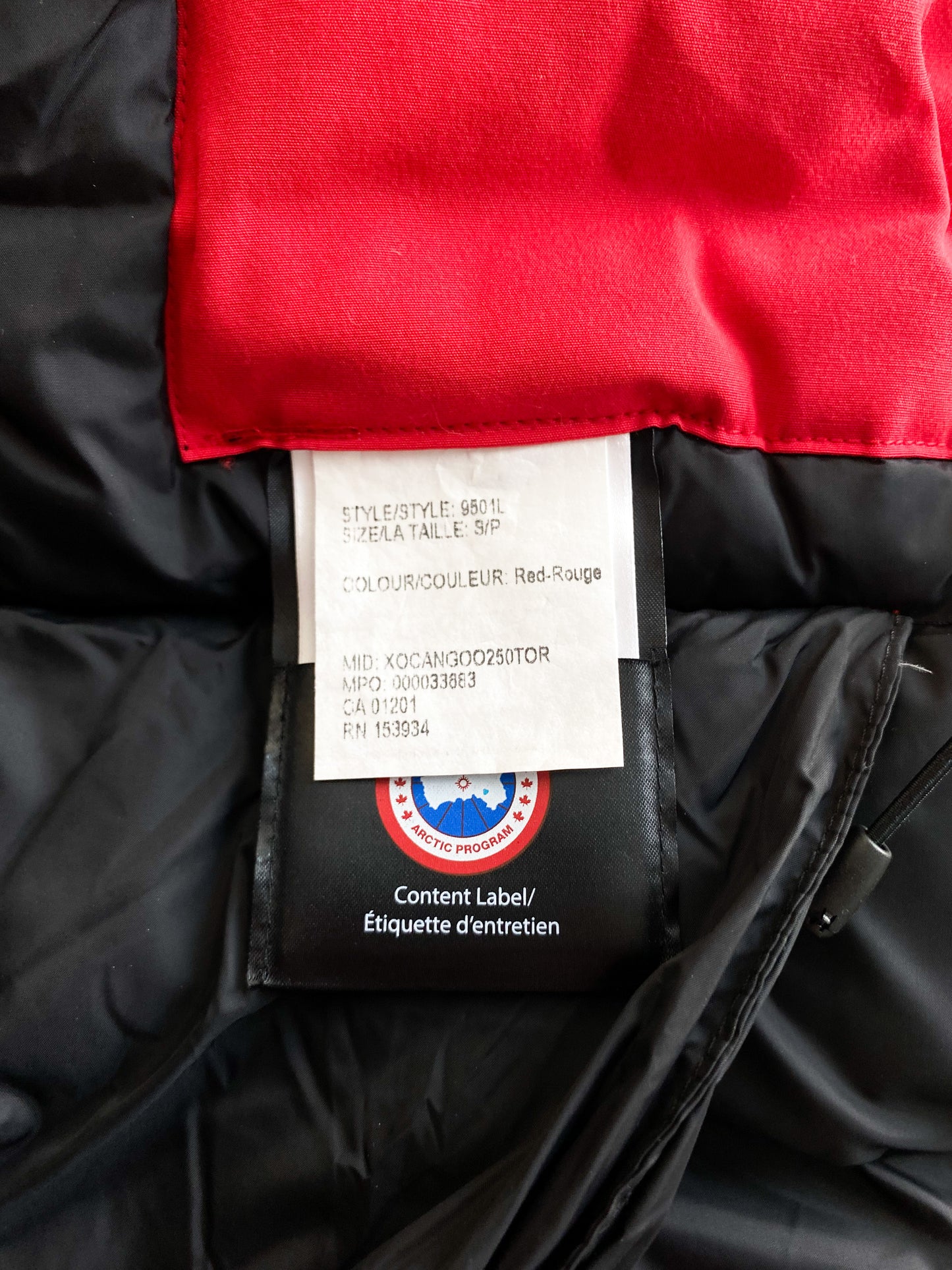 Canada Goose Red Snow Mantra Women's Jacket