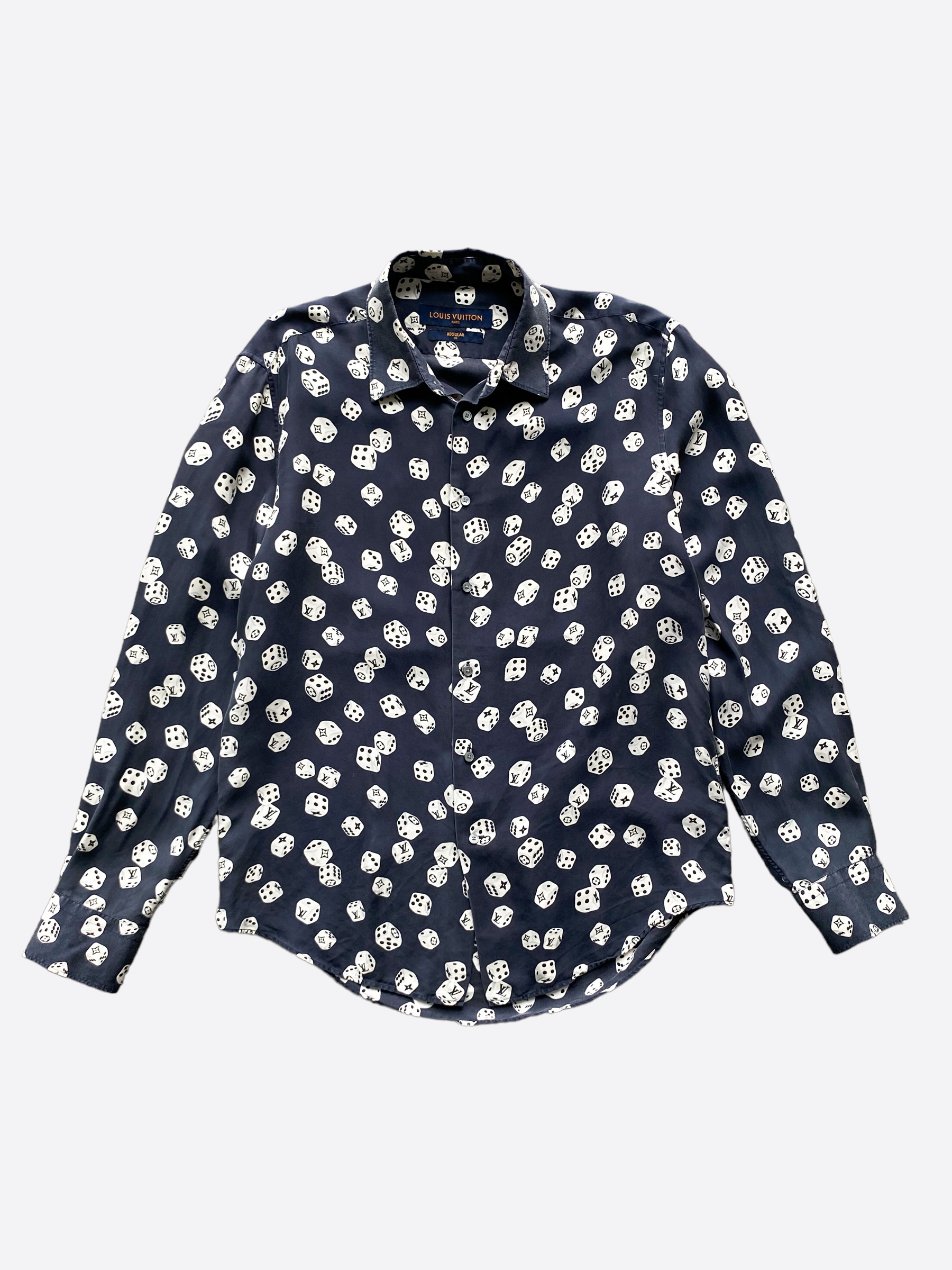 Louis Vuitton Plaid & Pink Monogram Button Up Shirt
