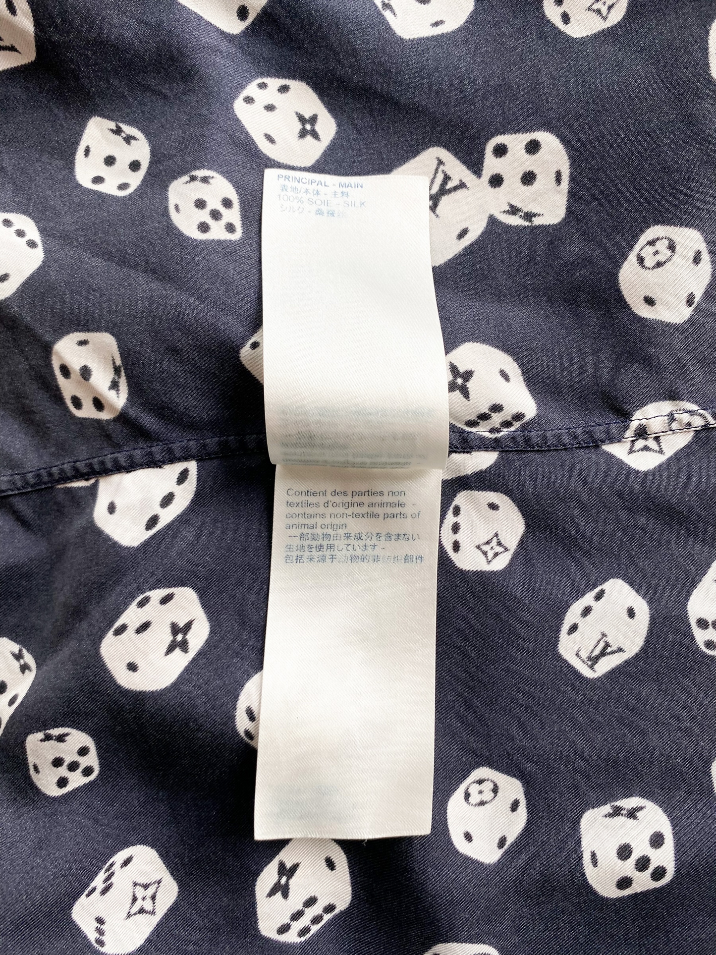 Louis Vuitton Dice Monogram Silk Button Up Shirt
