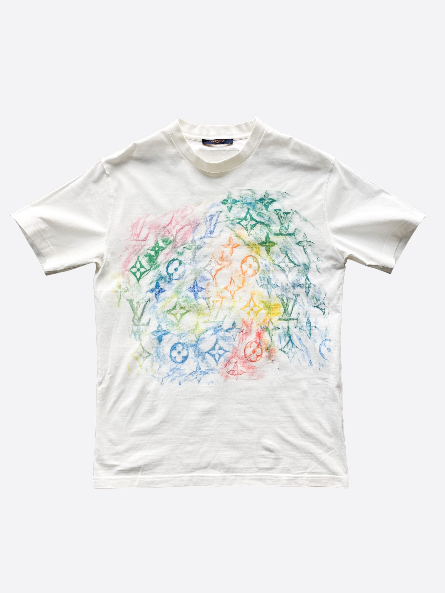 LV Front Printed Pastel Monogram T-Shirt