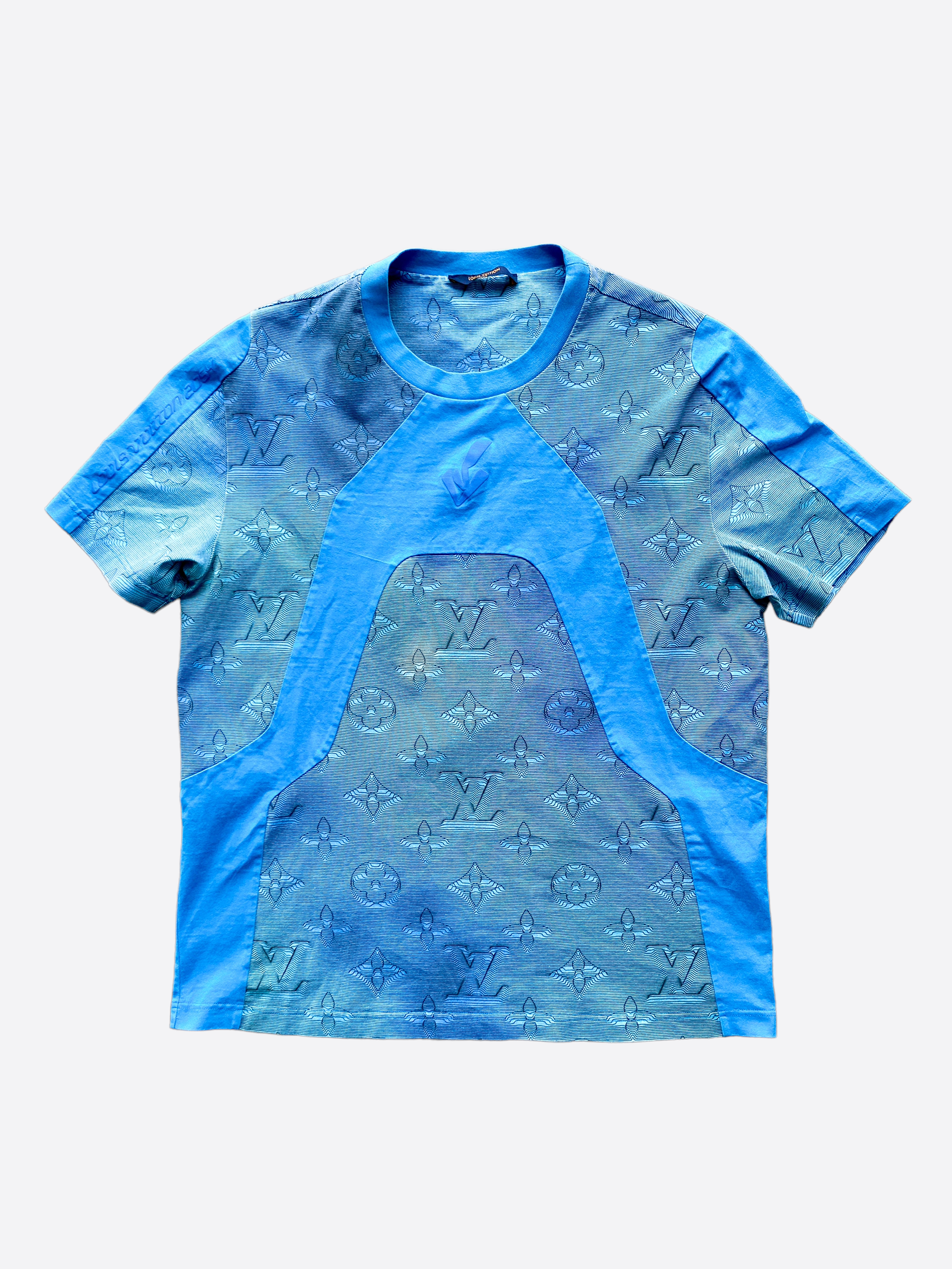 Louis Vuitton Blue 2054 Monogram Tee Shirt – Savonches
