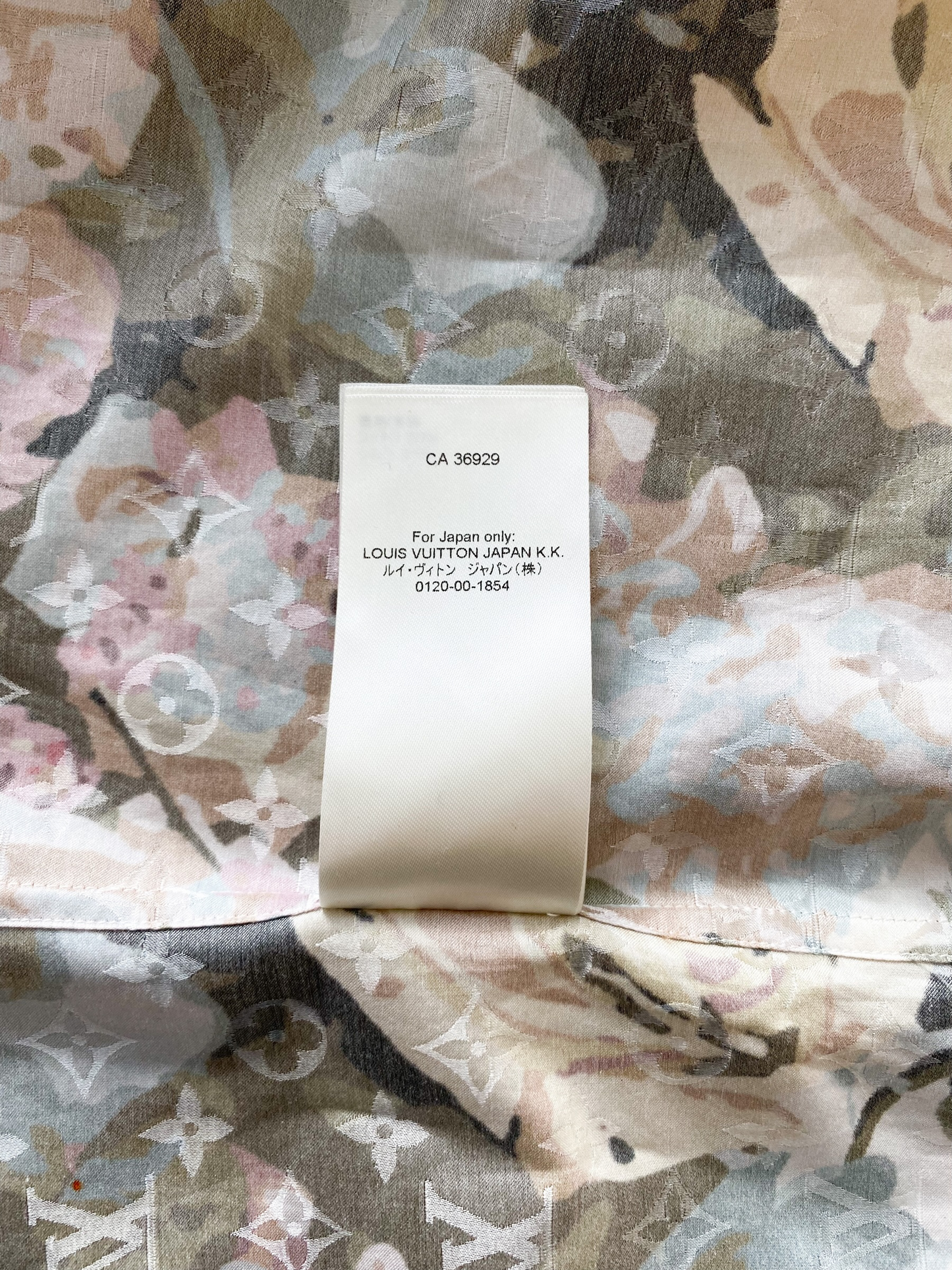 Louis Vuitton Monogram Flower Silk Blend Button Up Shirt