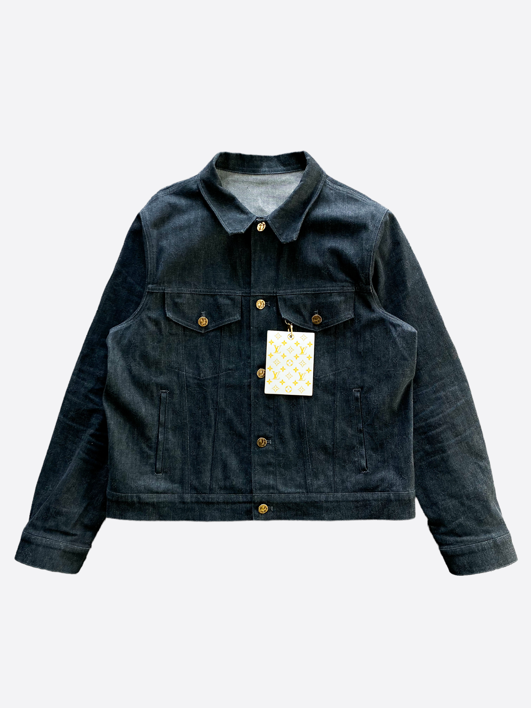 Shop Louis Vuitton MONOGRAM 2021-22FW Monogram dna denim jacket