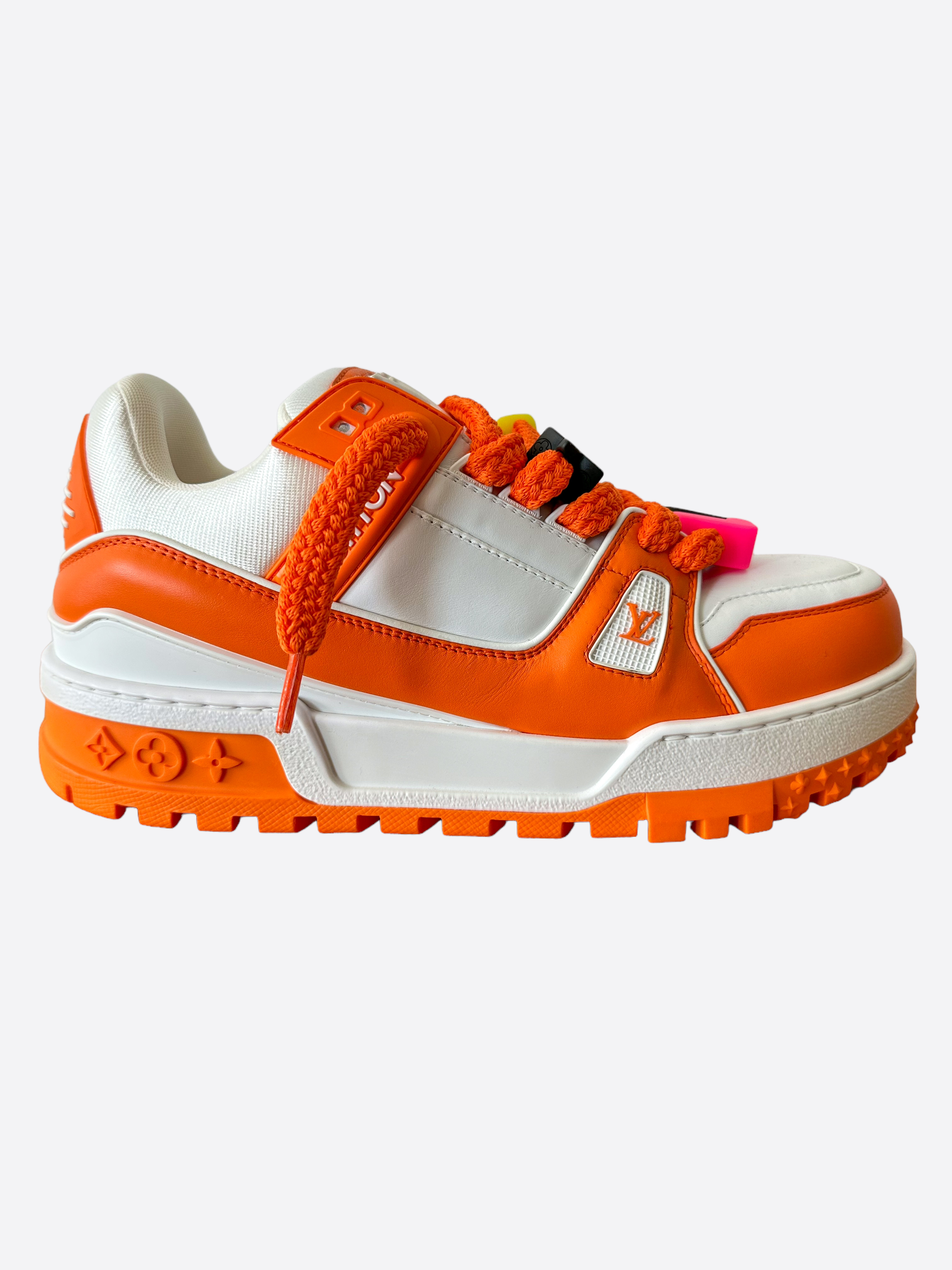 Louis Vuitton Orange Monogram Maxi Trainers – Savonches