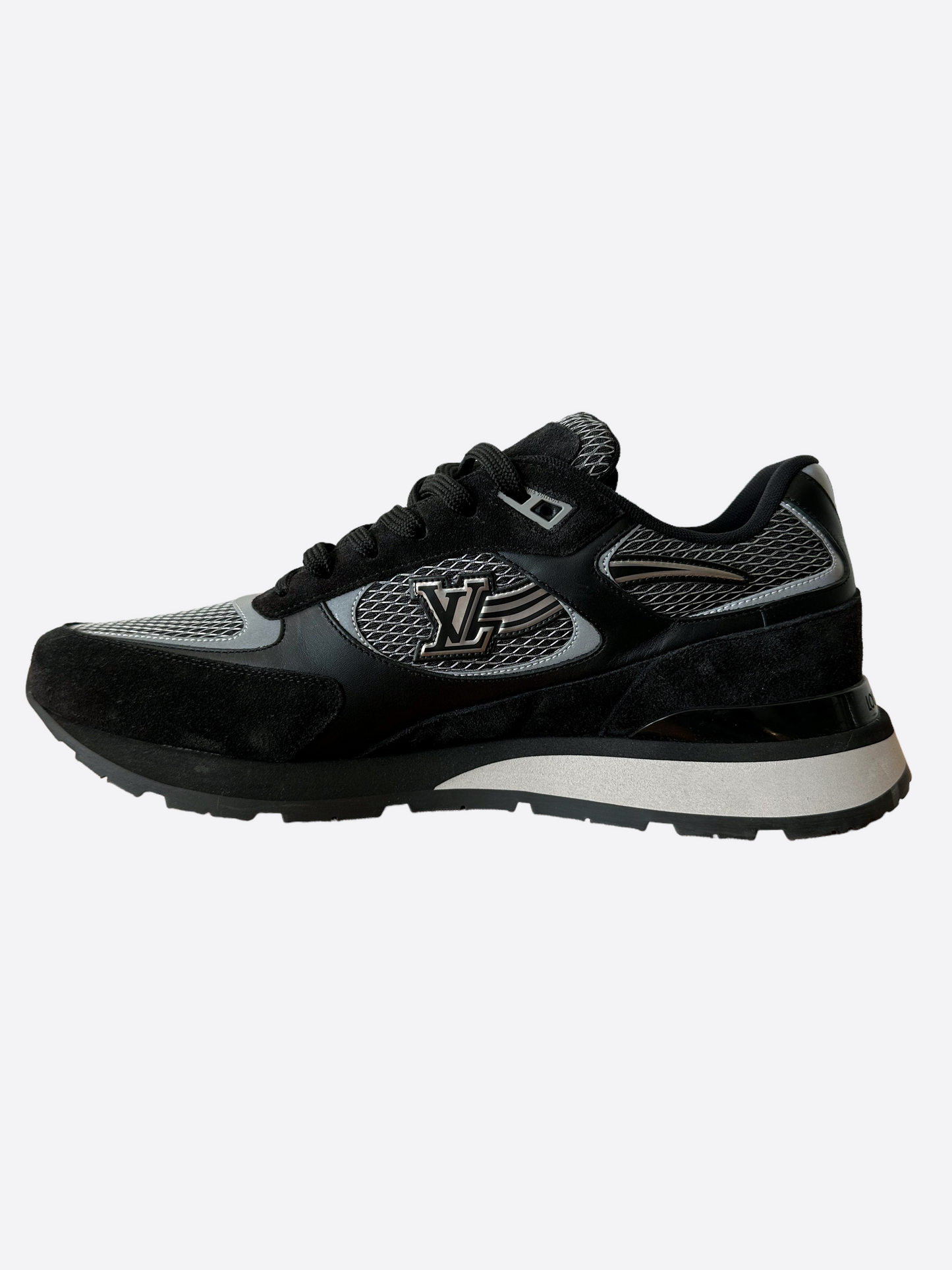 Louis Vuitton Black & Grey Run Away Sneakers
