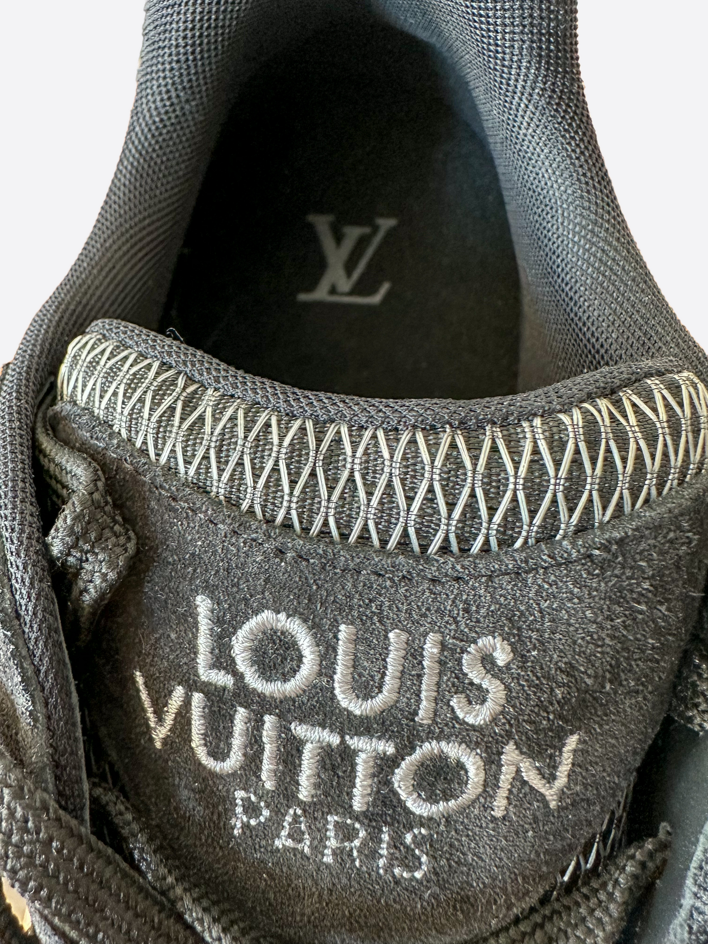 Louis Vuitton Black & Grey Run Away Sneakers