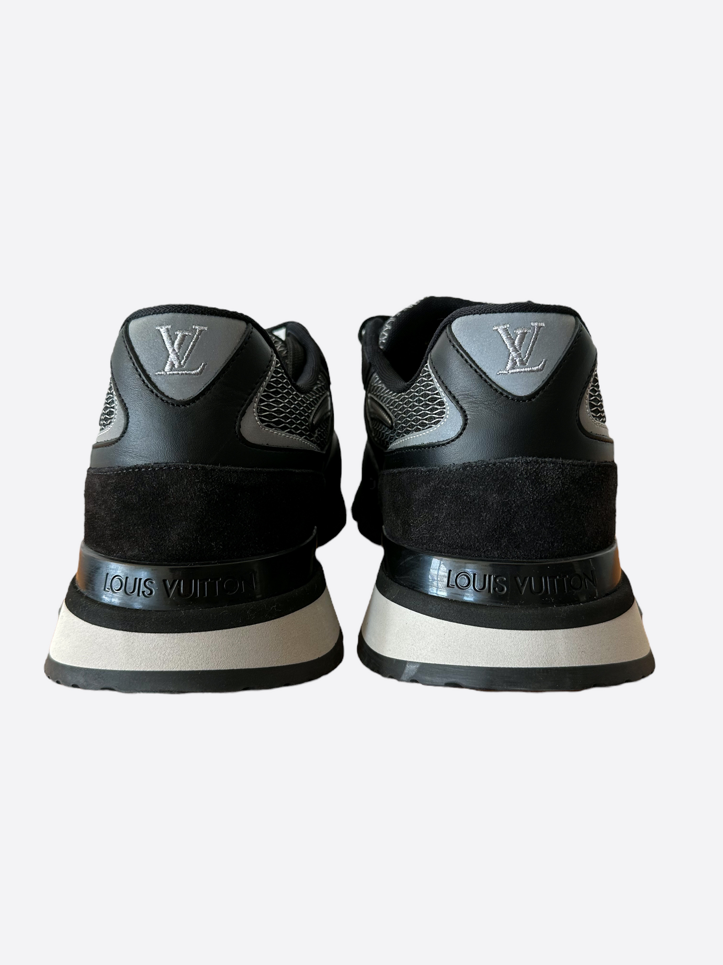 Louis Vuitton Black & Grey Run Away Sneakers