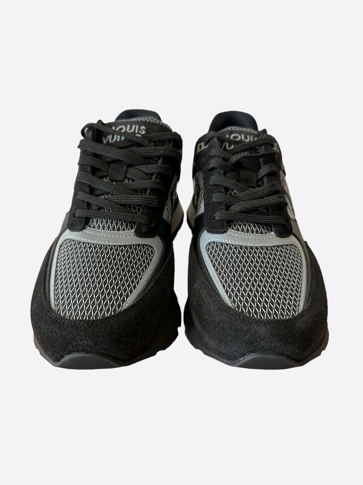 Louis Vuitton Black & Grey Run Away Sneakers