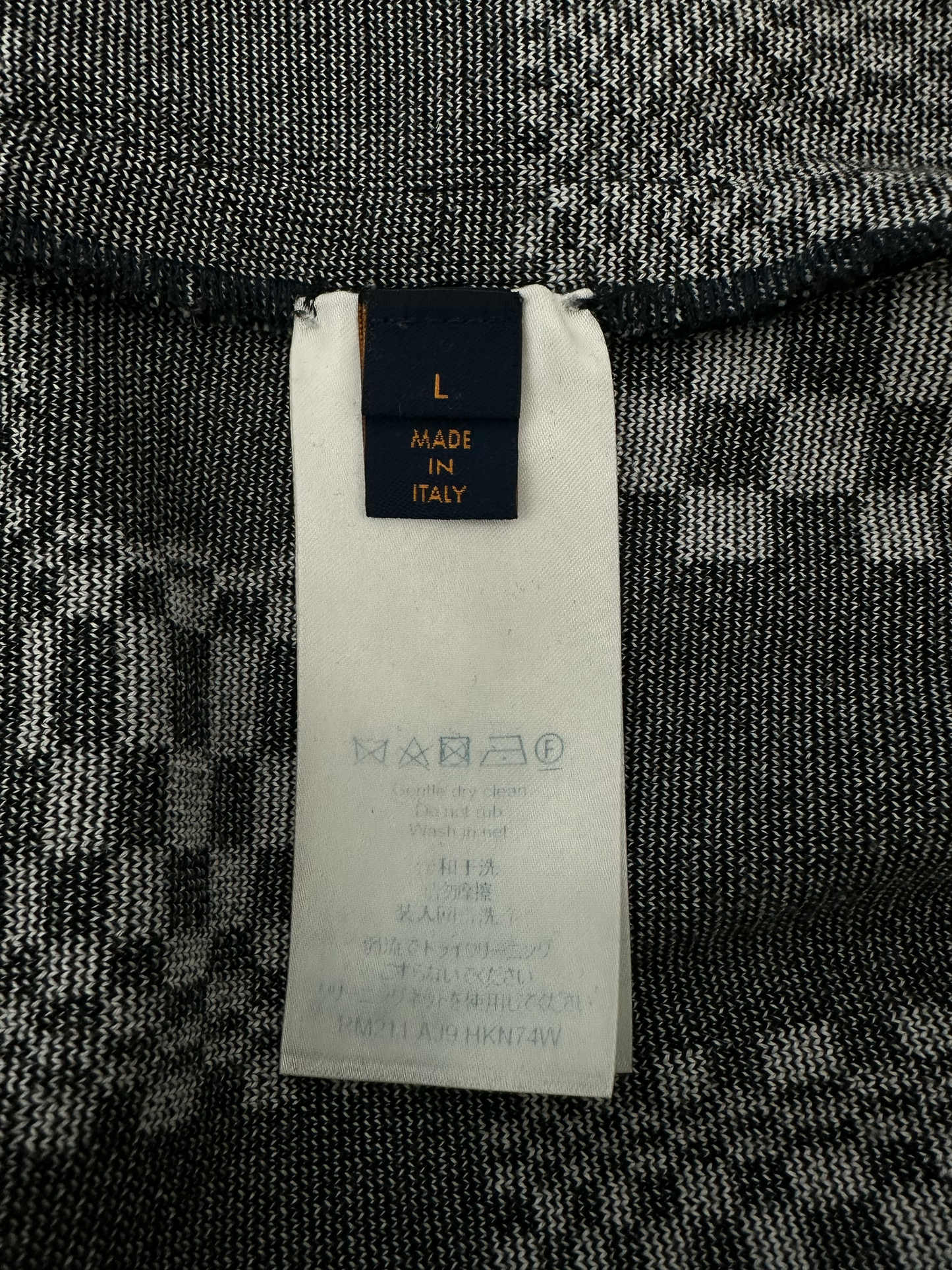 Louis Vuitton Black & White Distorted Damier Sweater