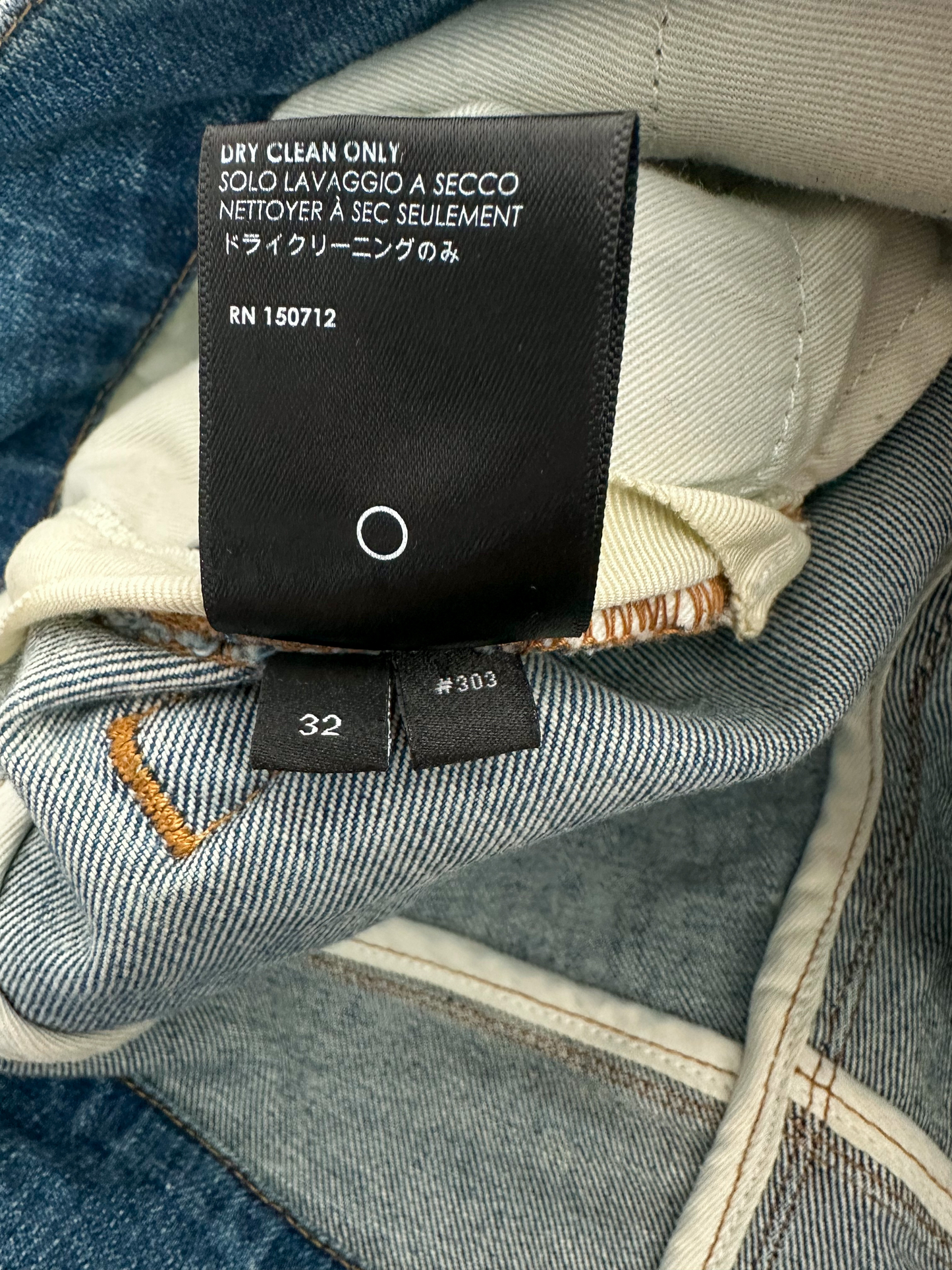 Amiri Dirty Indigo Cashmere Patch MX1 Distressed Denim