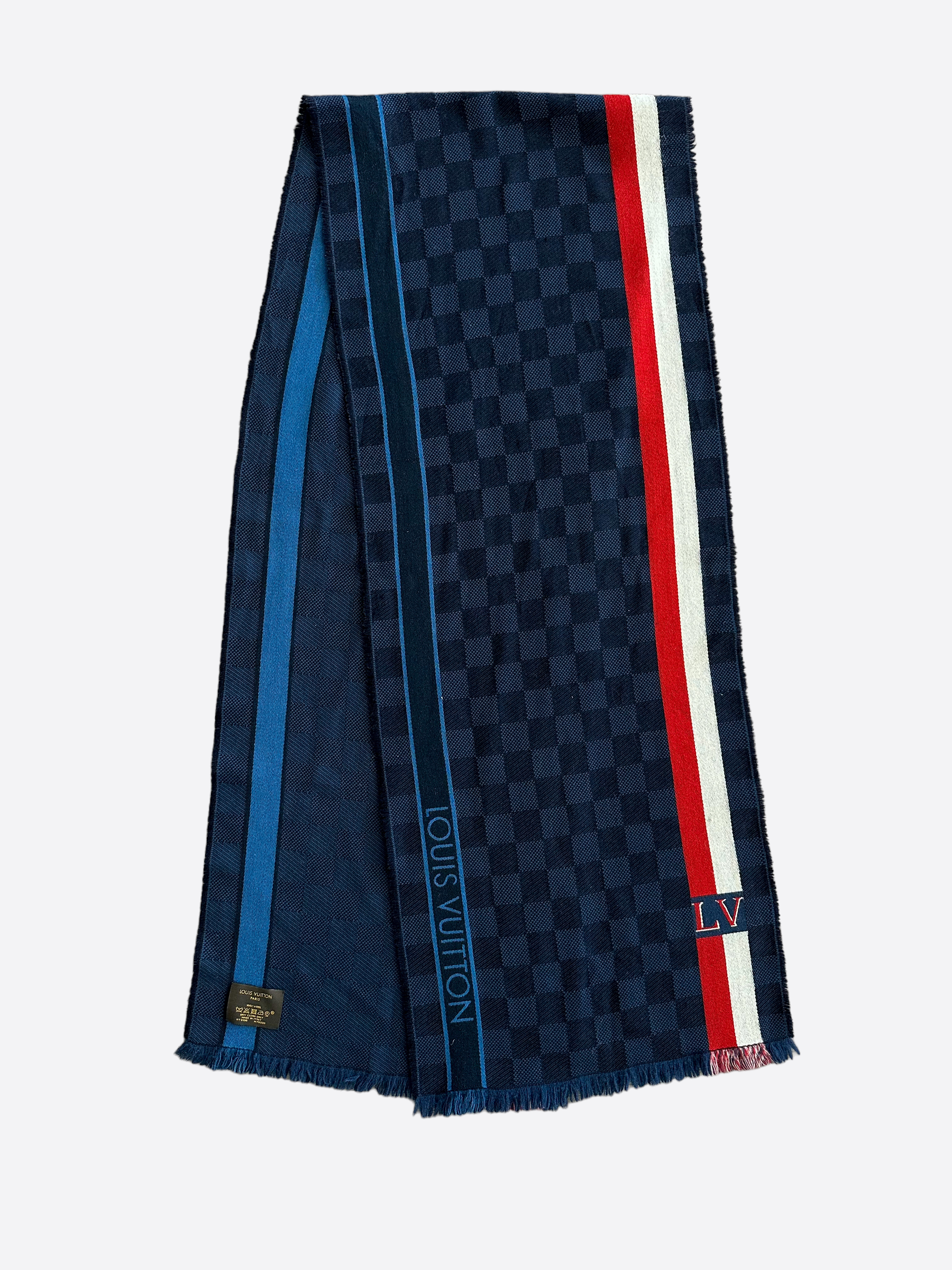 Blue lv scarf deals