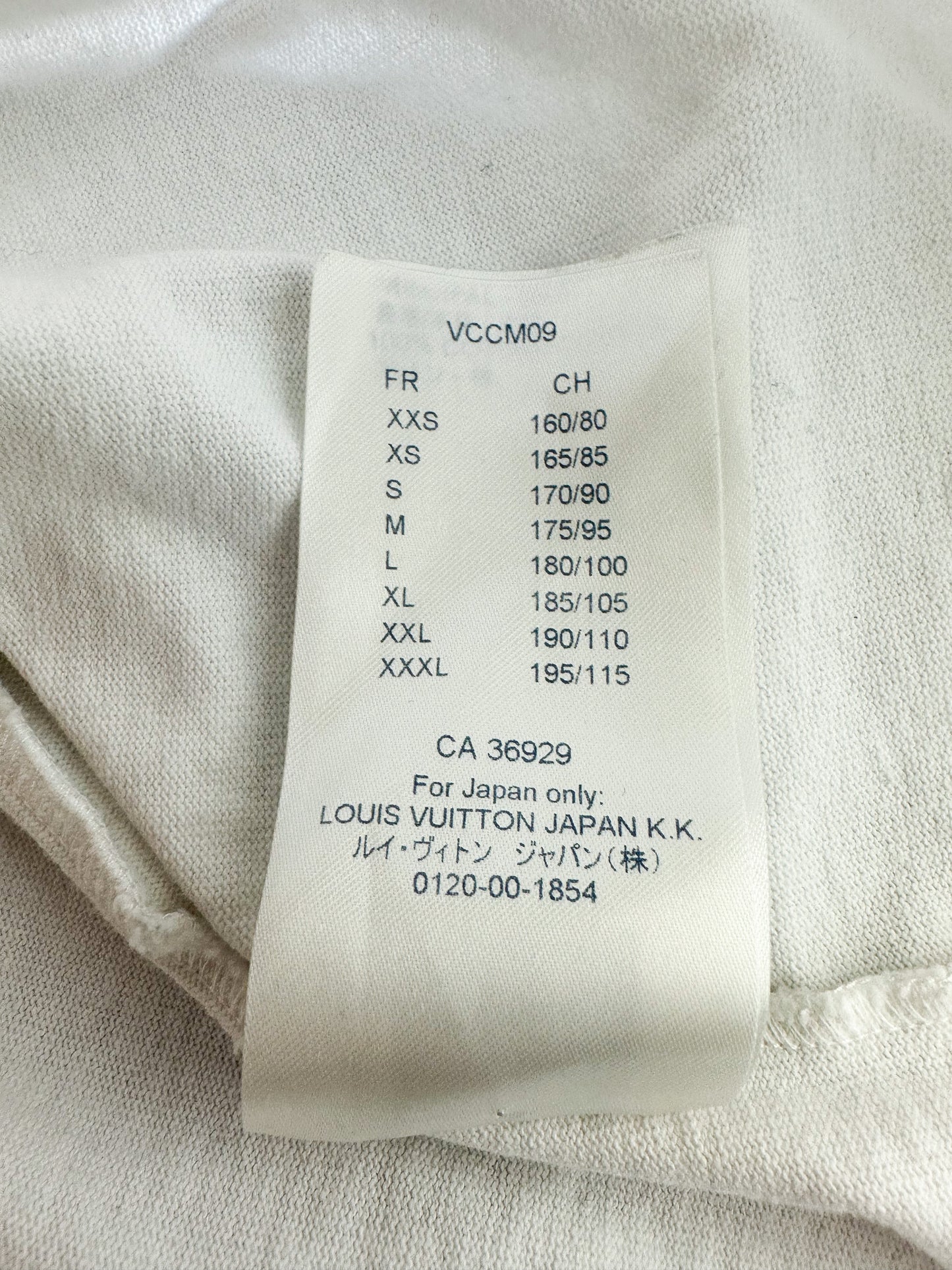 Louis Vuitton White Barcode Logo T-Shirt