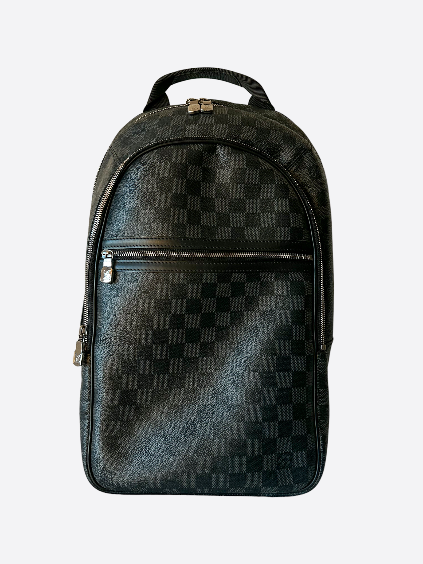 Louis Vuitton Grey, Pattern Print Damier Graphite Avenue Sling Bag