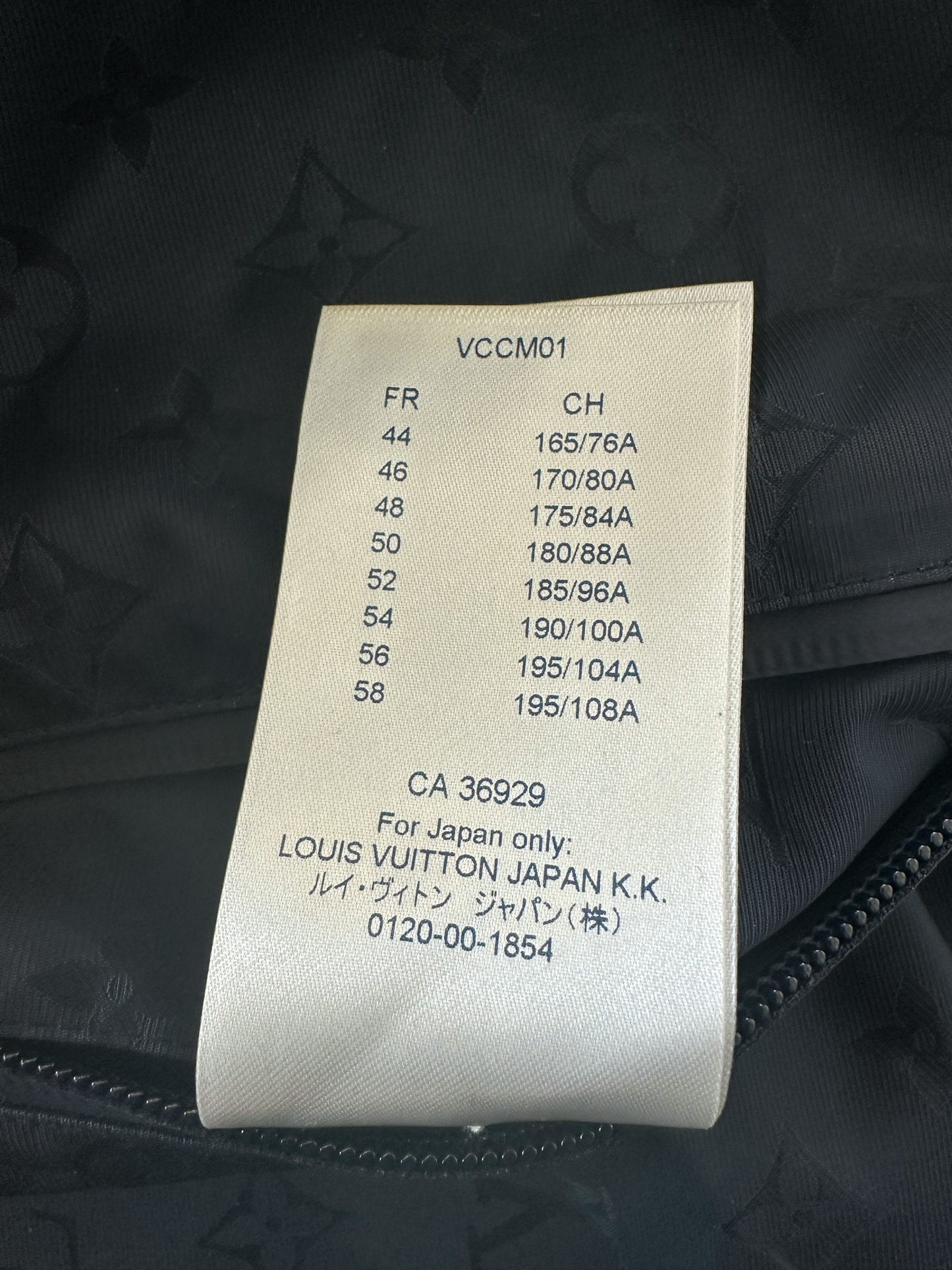 Louis Vuitton Black Split Monogram Windbreaker
