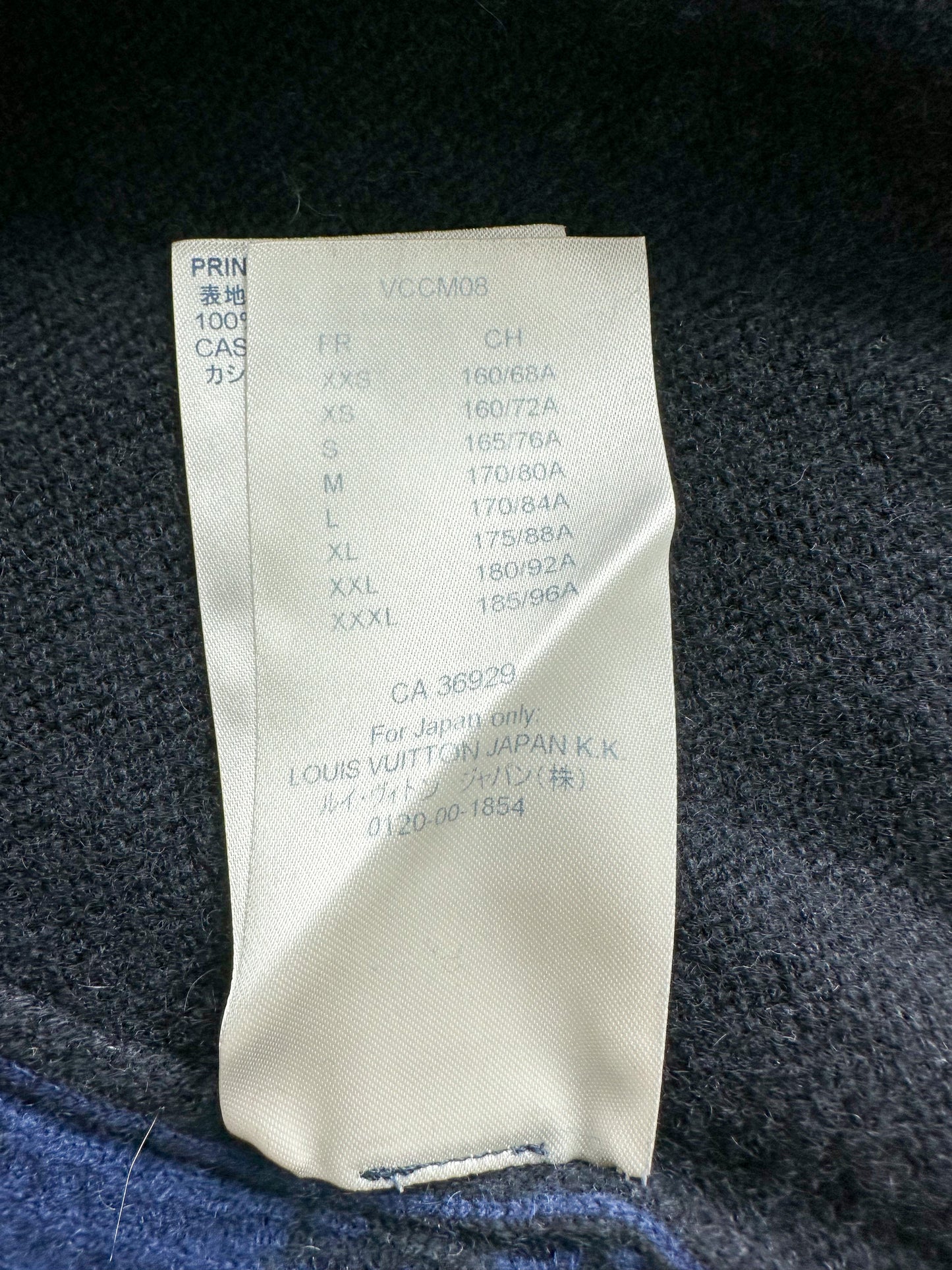 Louis Vuitton Black & Blue Half Monogram Cashmere Sweater