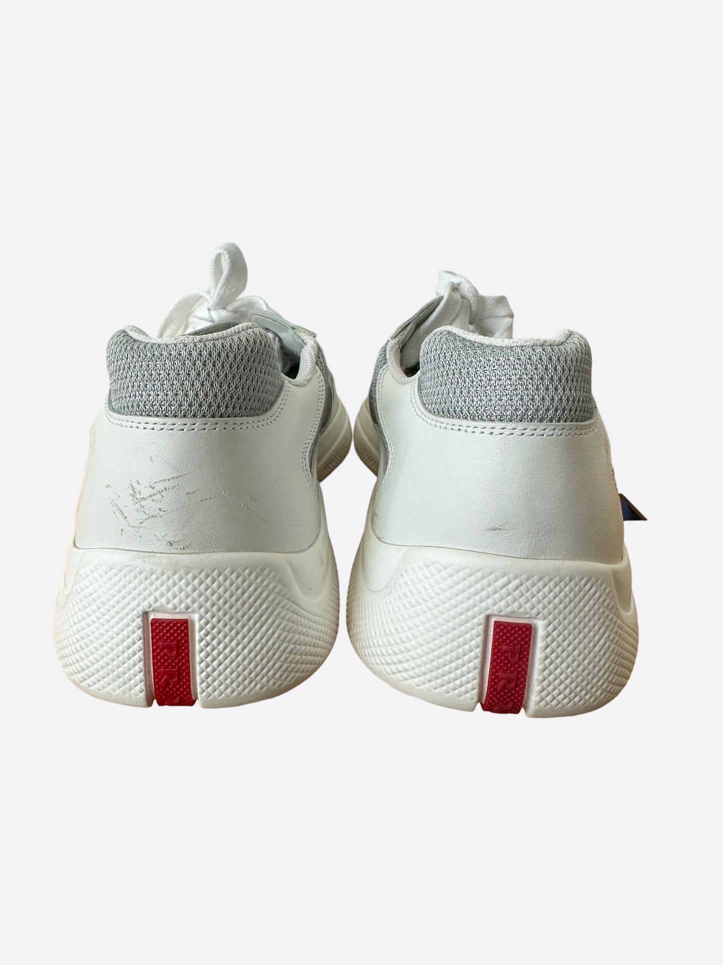 Prada White Americas Cup Sneakers