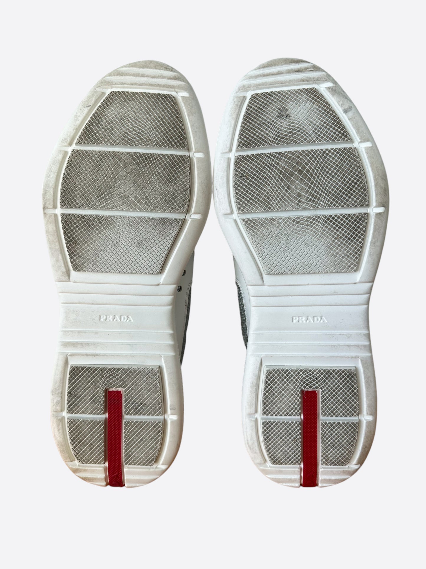 Prada White Americas Cup Sneakers