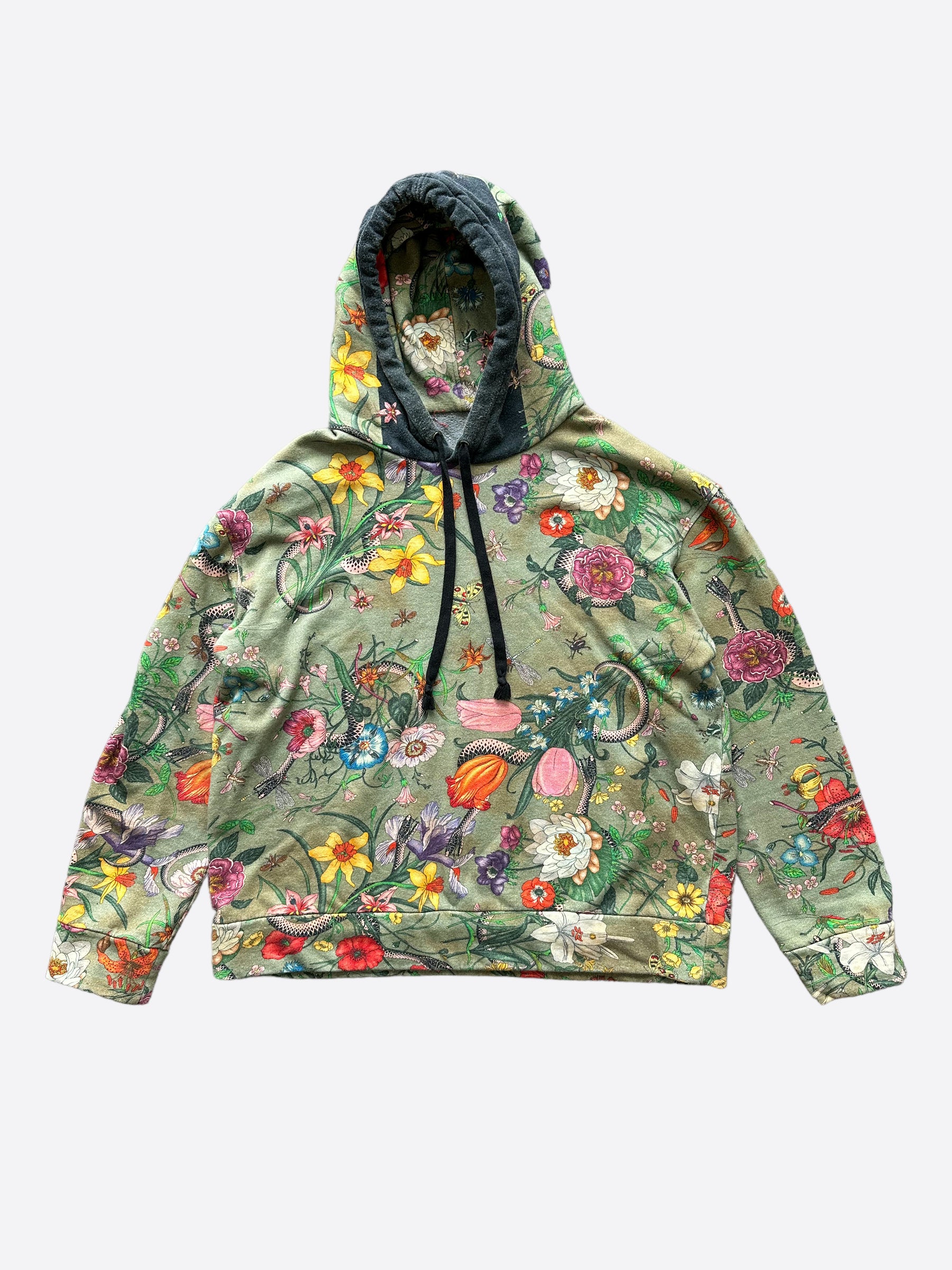 kalender bungee jump Fortolke Gucci Floral Print Pullover Hoodie – Savonches