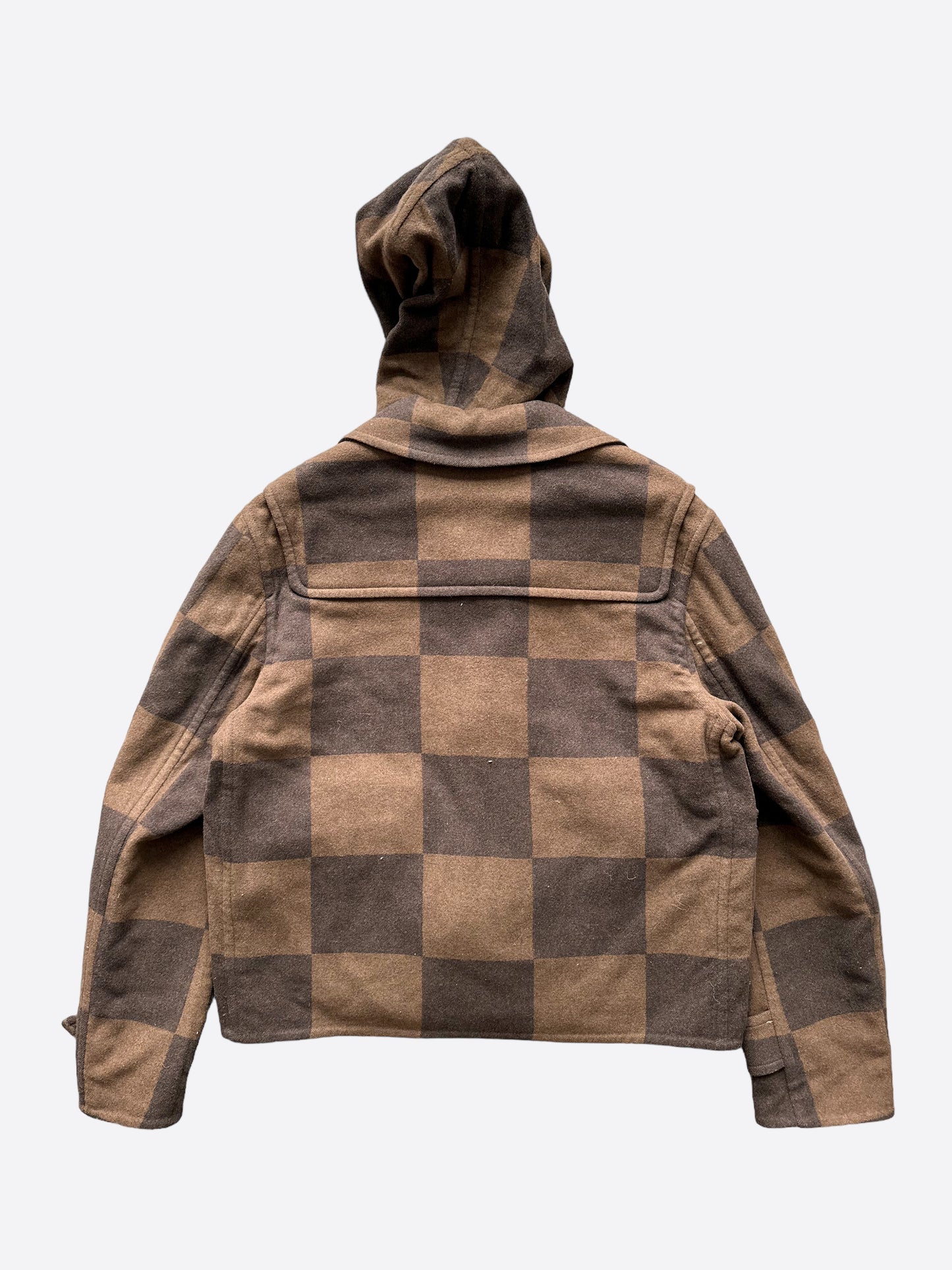 Louis Vuitton Nigo Brown Giant Damier Duffle Coat
