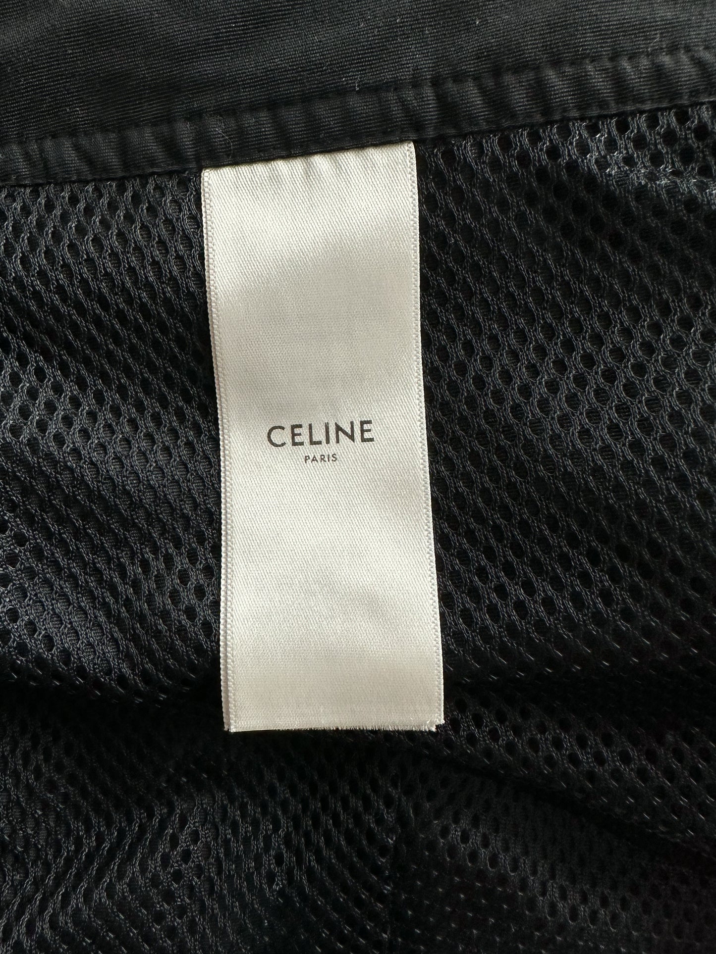 Celine Black Mini Logo Swimshorts