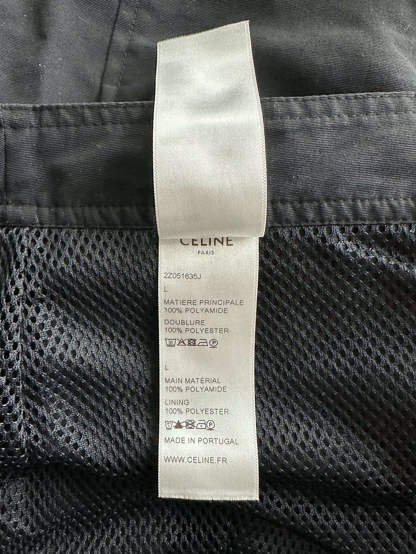 Celine Black Mini Logo Swimshorts