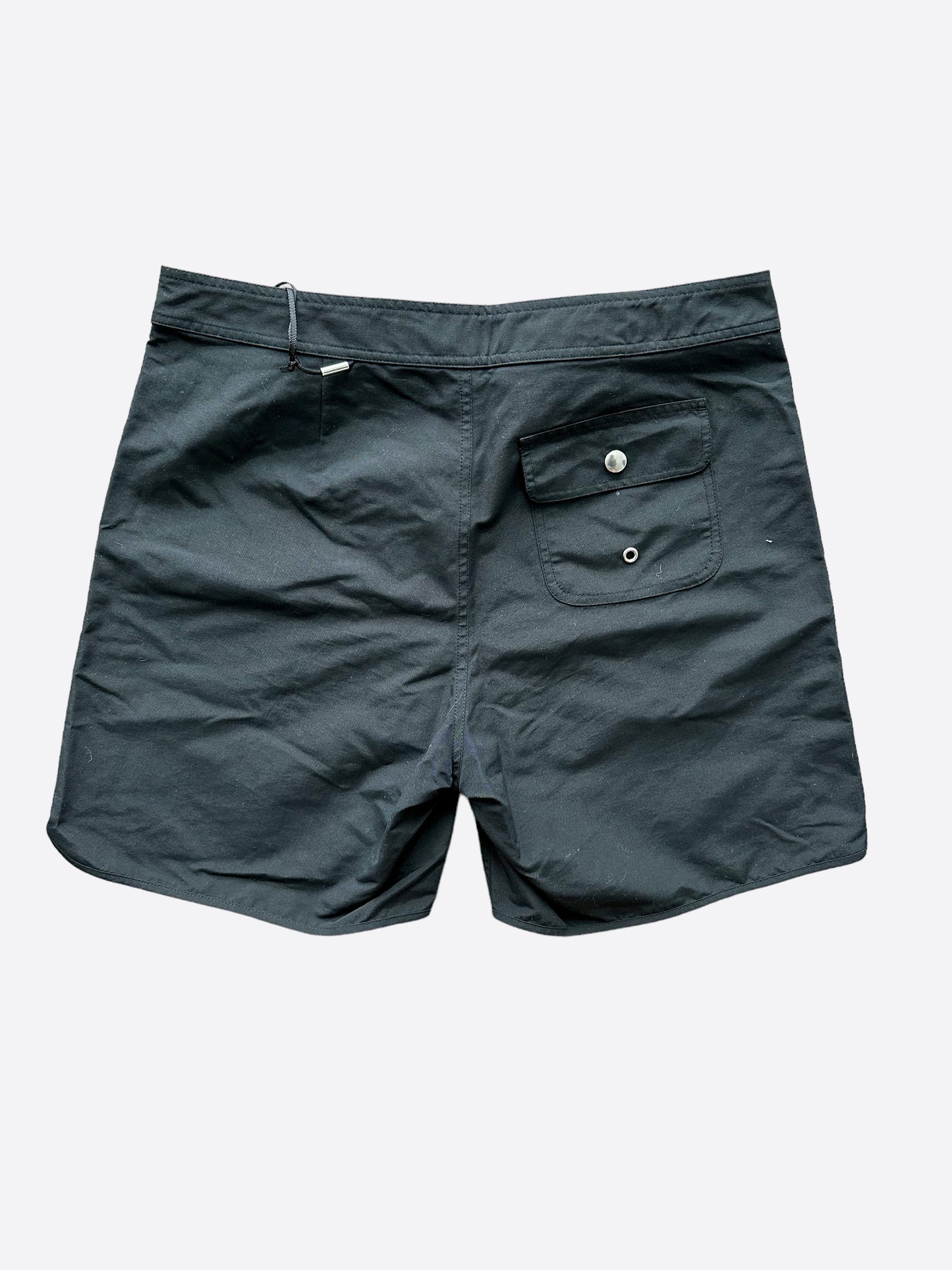 Celine Black Mini Logo Swimshorts