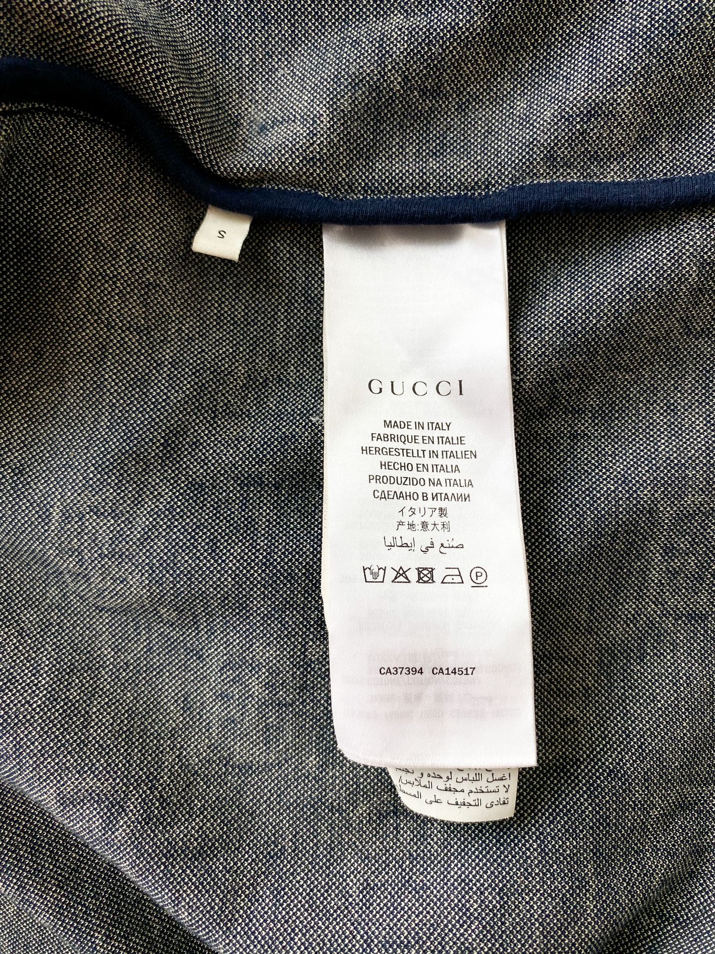 Gucci Blue & White GG Jacquard Monogram Track Top