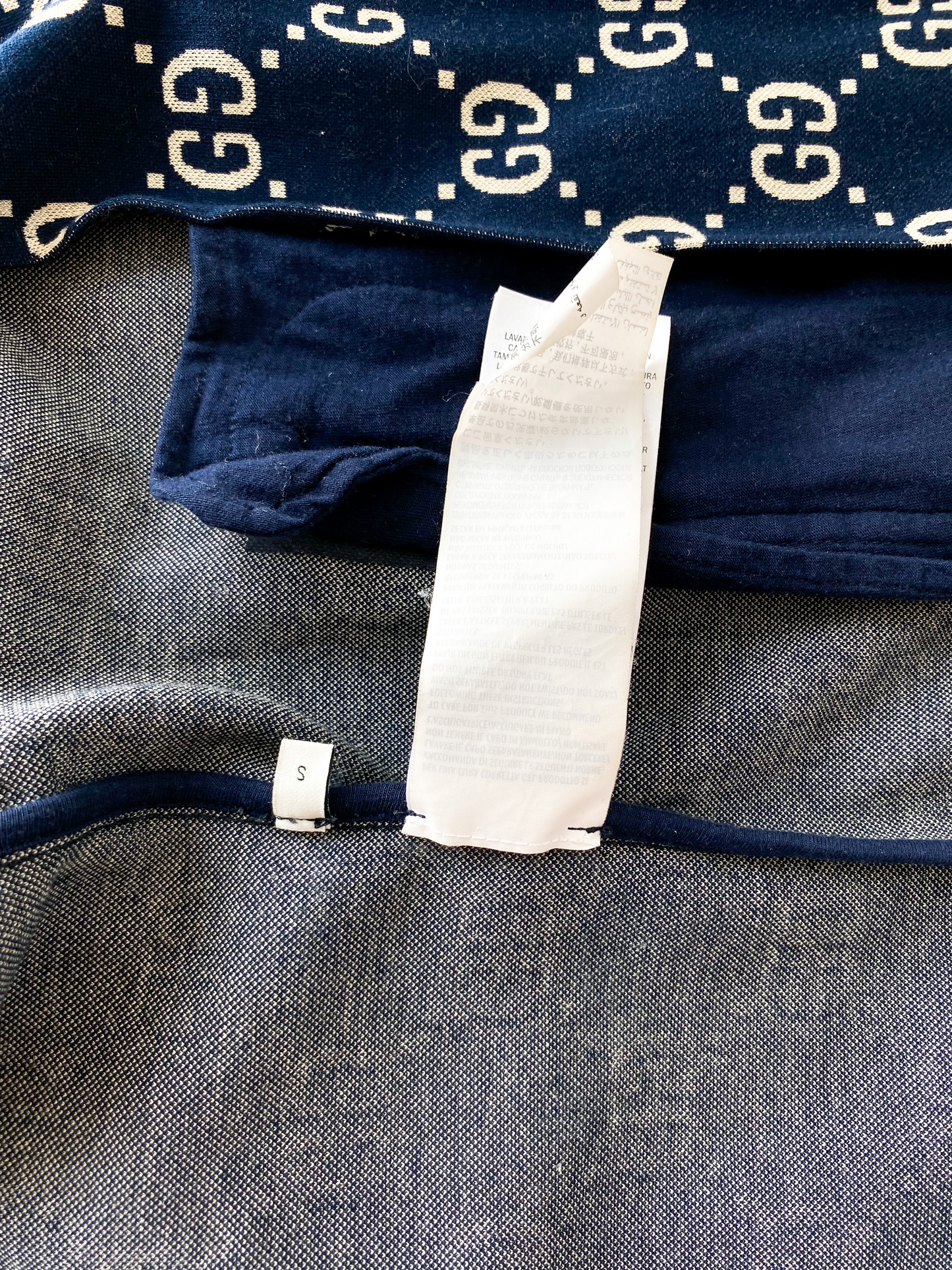 Gucci Blue & White GG Jacquard Monogram Track Top