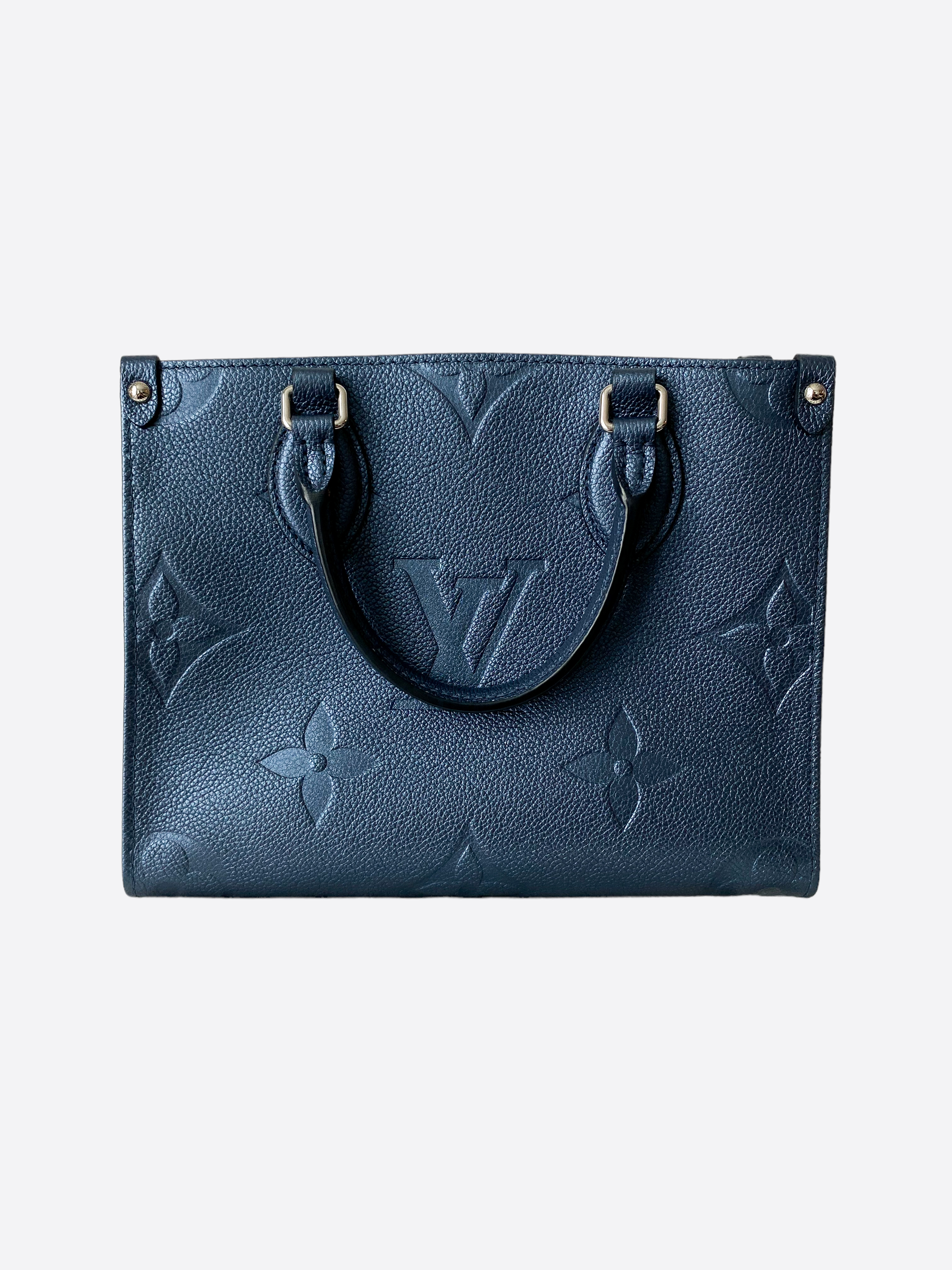 Louis Vuitton Navy Nacre On The Go Tote MM – Savonches